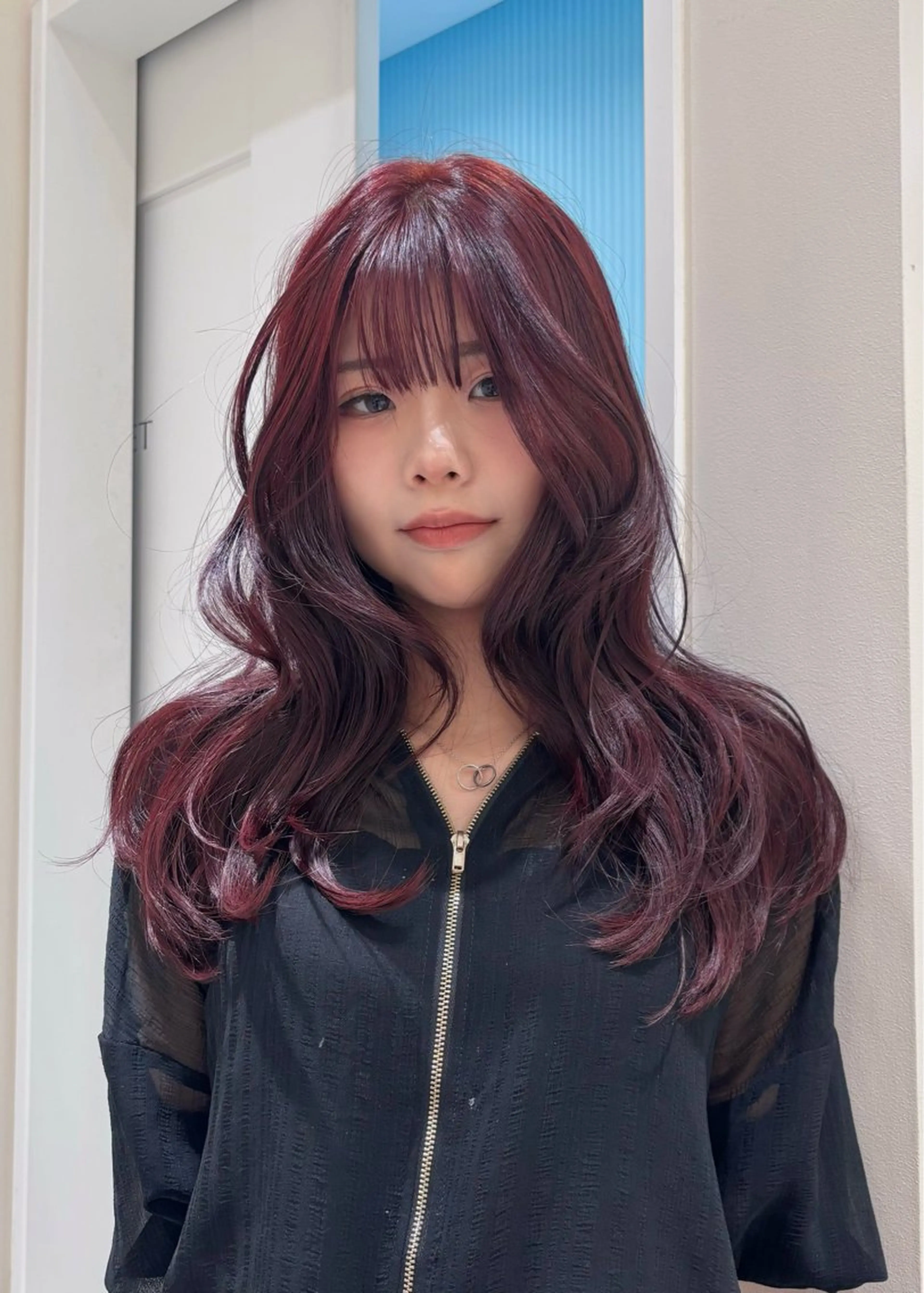 ロング カラー ヘアカラー ヘアセット ハイトーン/レイヤー KYOKA🩶のヘアスタイル