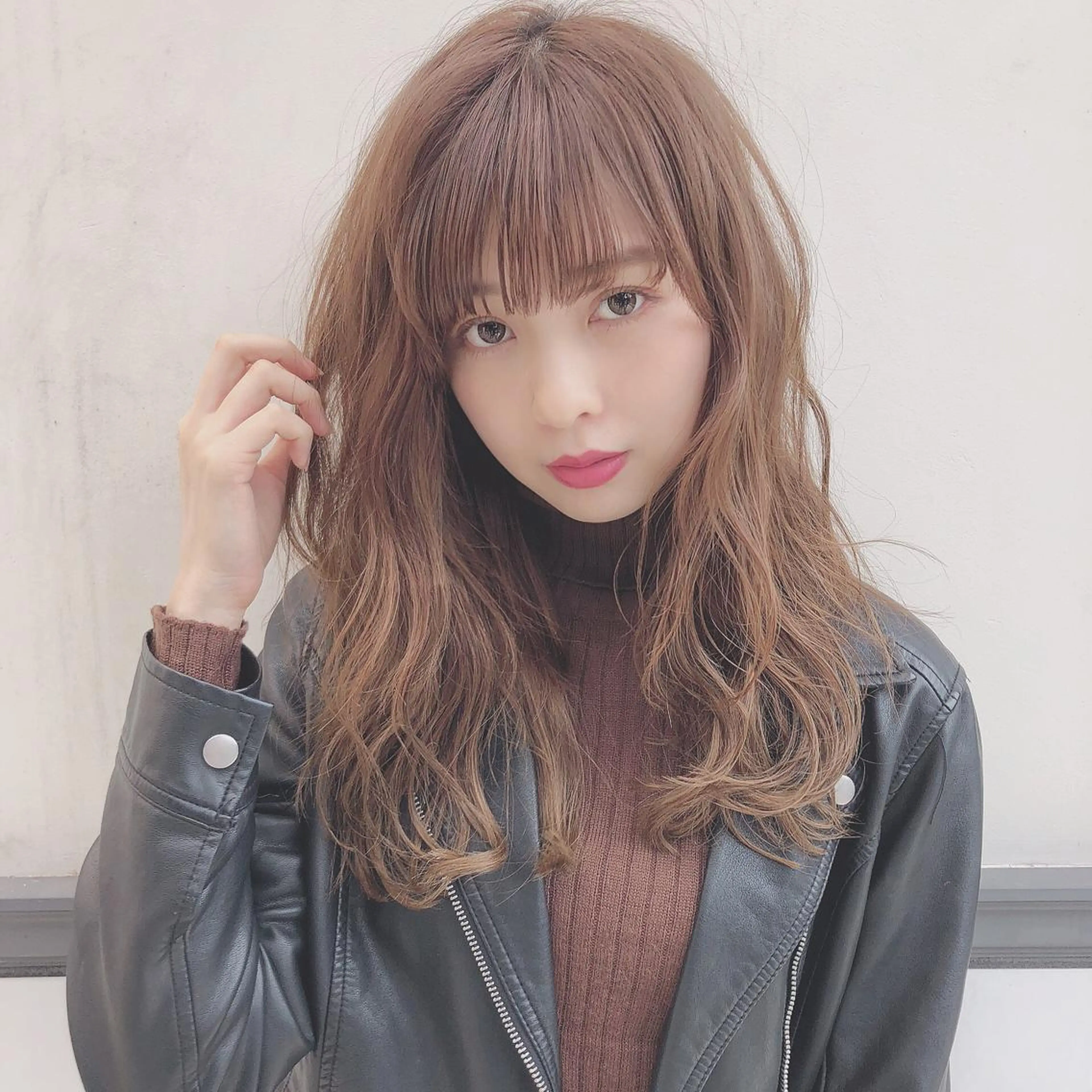 ロング カラー 店長/mao/ 前髪/顔周りカットのヘアスタイル