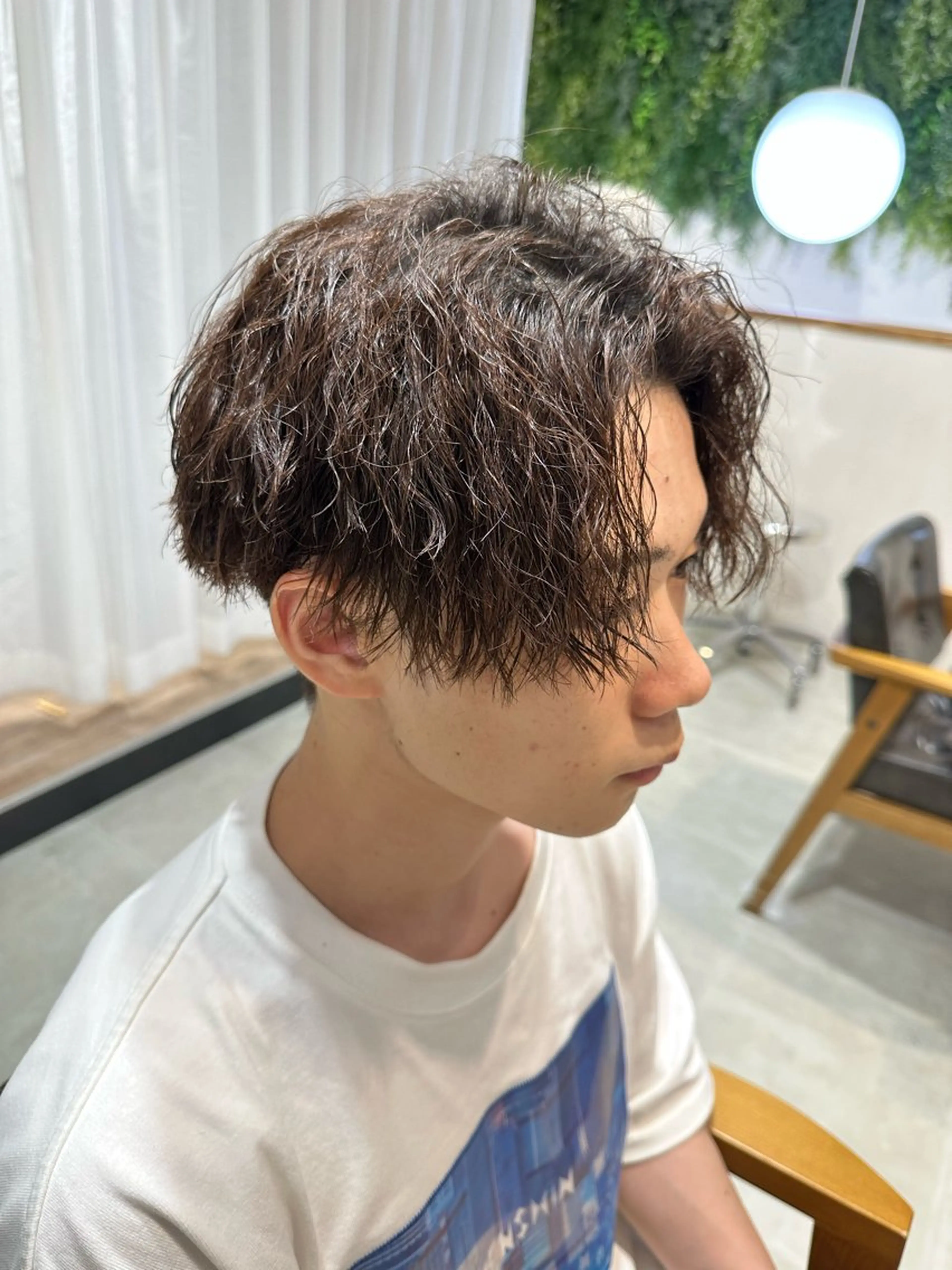 メンズ メンズパーマ 学生（メンズ向け） パーマ 白髪ぼかし/白髪 メッシュ/ゆうとのヘアスタイル