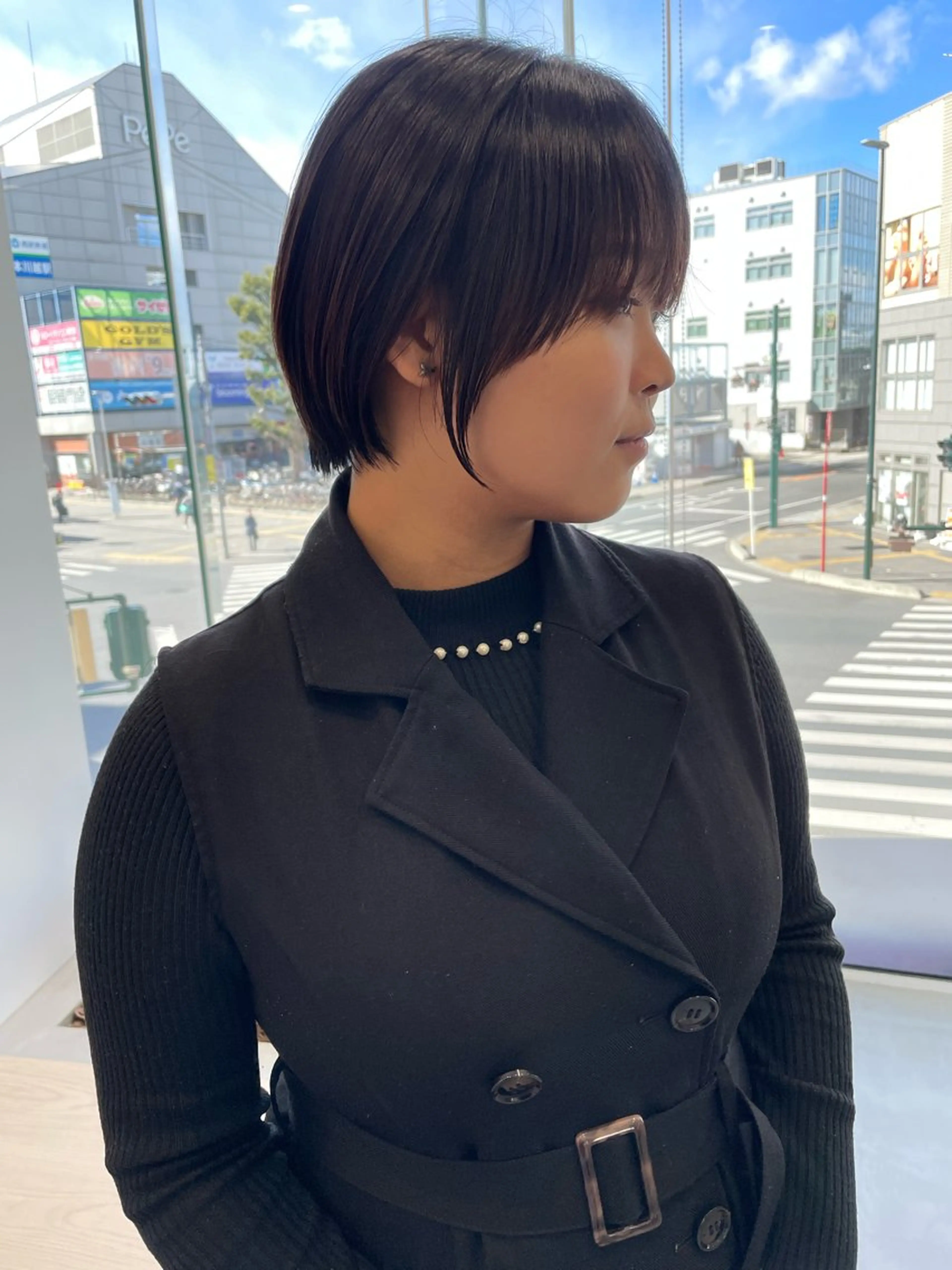 ショート カラー ブリーチ ダブルカラー ボブ 顔周りカット タンバルモリ DECORA SORAN【本川越】所属・韓国/顔周り/ボブ/ ショート/大川陽太のヘアスタイル