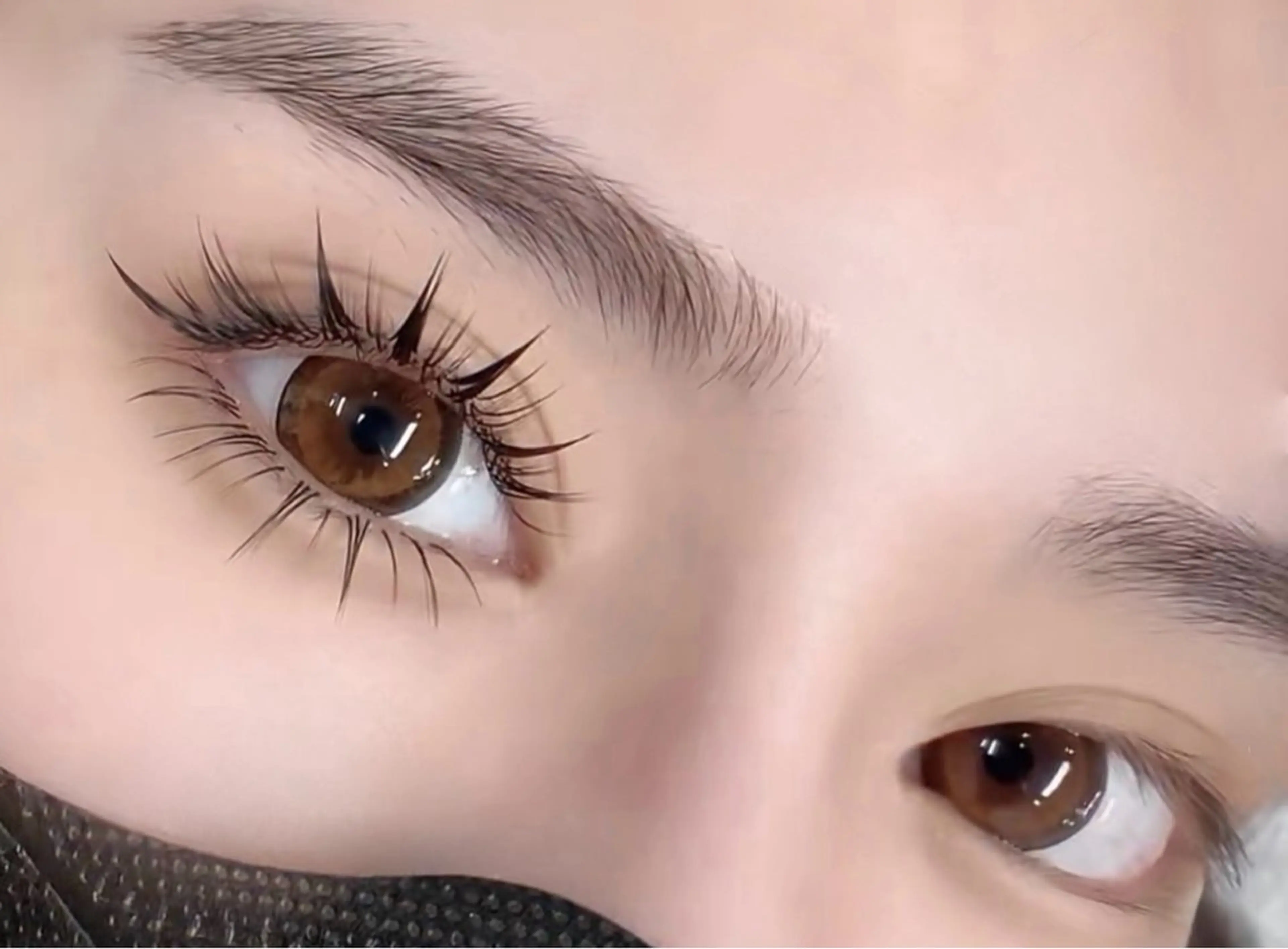 【NEW】狐系or猫系ワンホン濃密束感800本上 +下50本までセット 【最新LEDエクステ追加+ 1200円】の写真