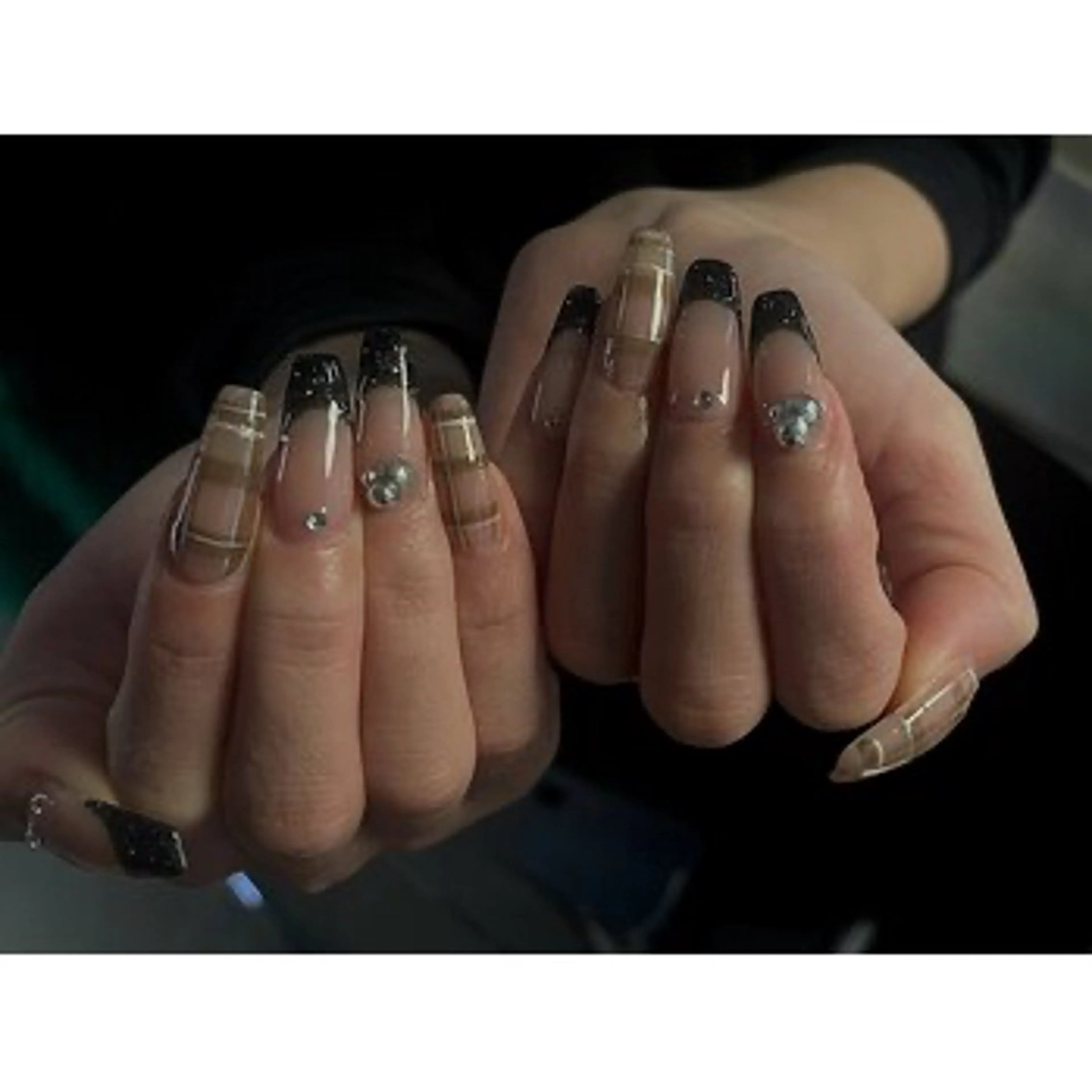 ネイル ハンドネイル 【パラジェル・フィルイン】 T&BNAIL STUDIO所属・り オ　ロング無制限中のネイルデザイン