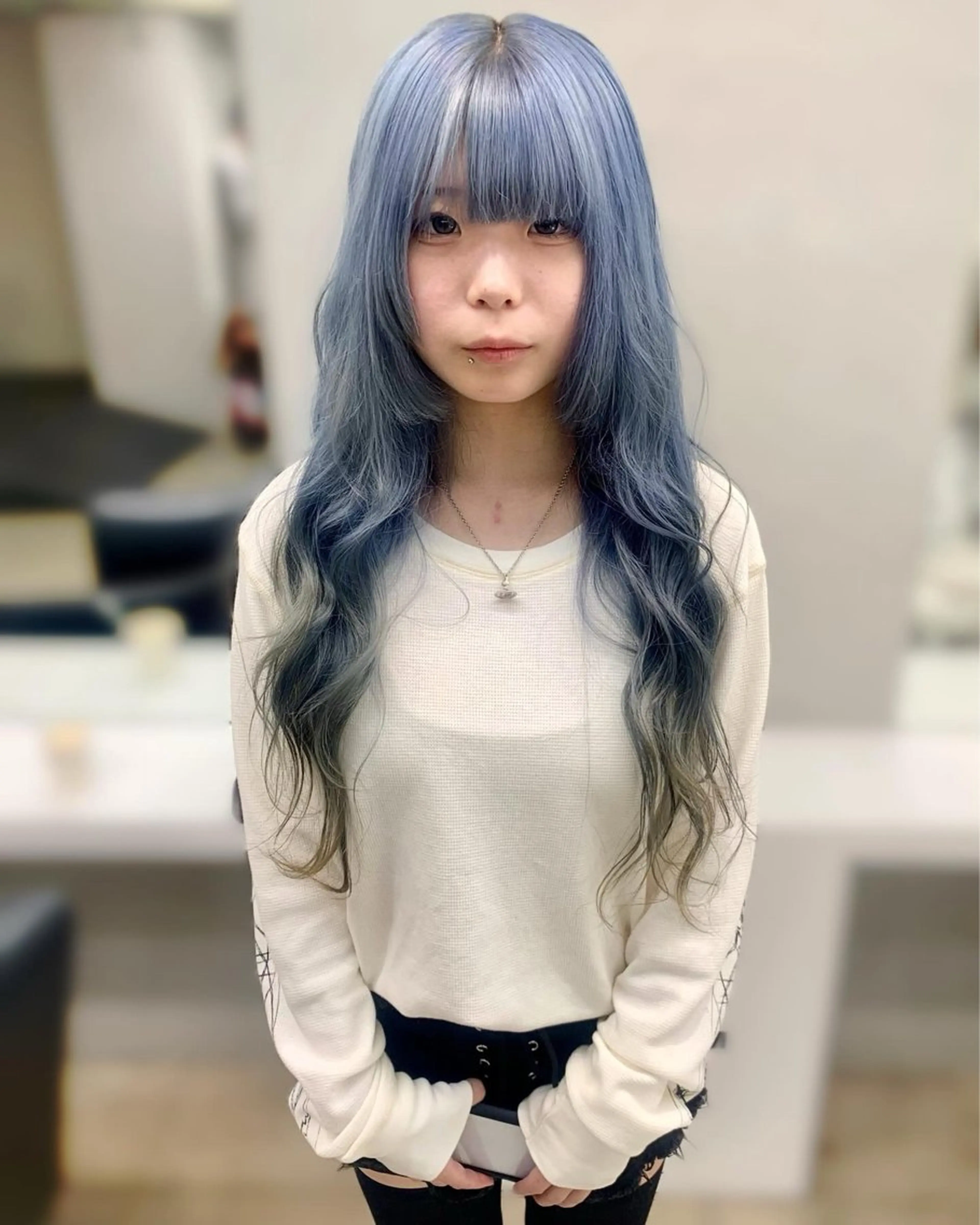 セミロング カラー ヘアアレンジ ヘアカラー トリートメント 個性爆弾💣 ダブルカラー/ゆかのヘアスタイル