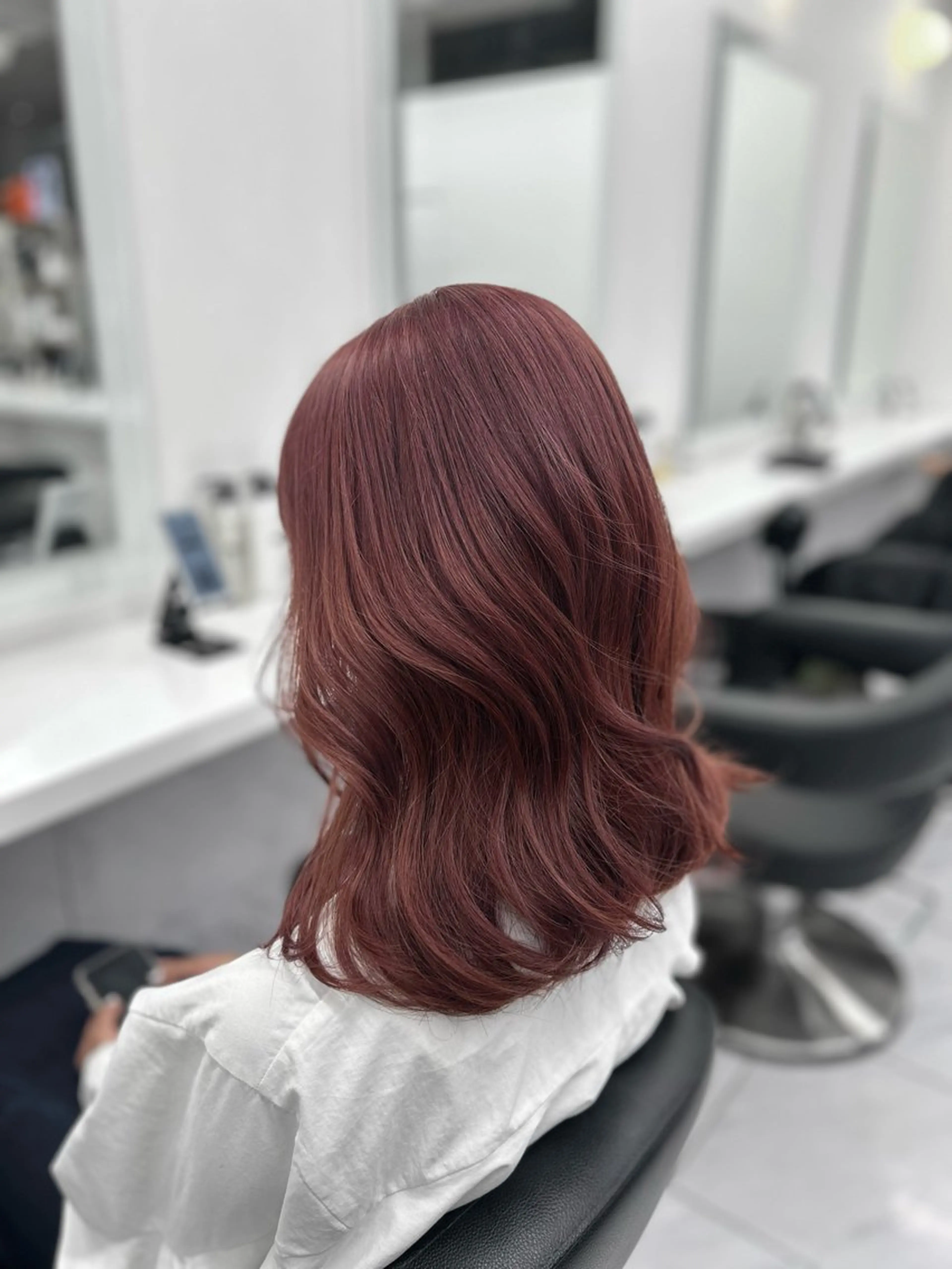 ロング カラー パーマ ヘアアレンジ メンズ キッズ ブリーチなしカラー/ ブラウン/レイヤーのヘアスタイル