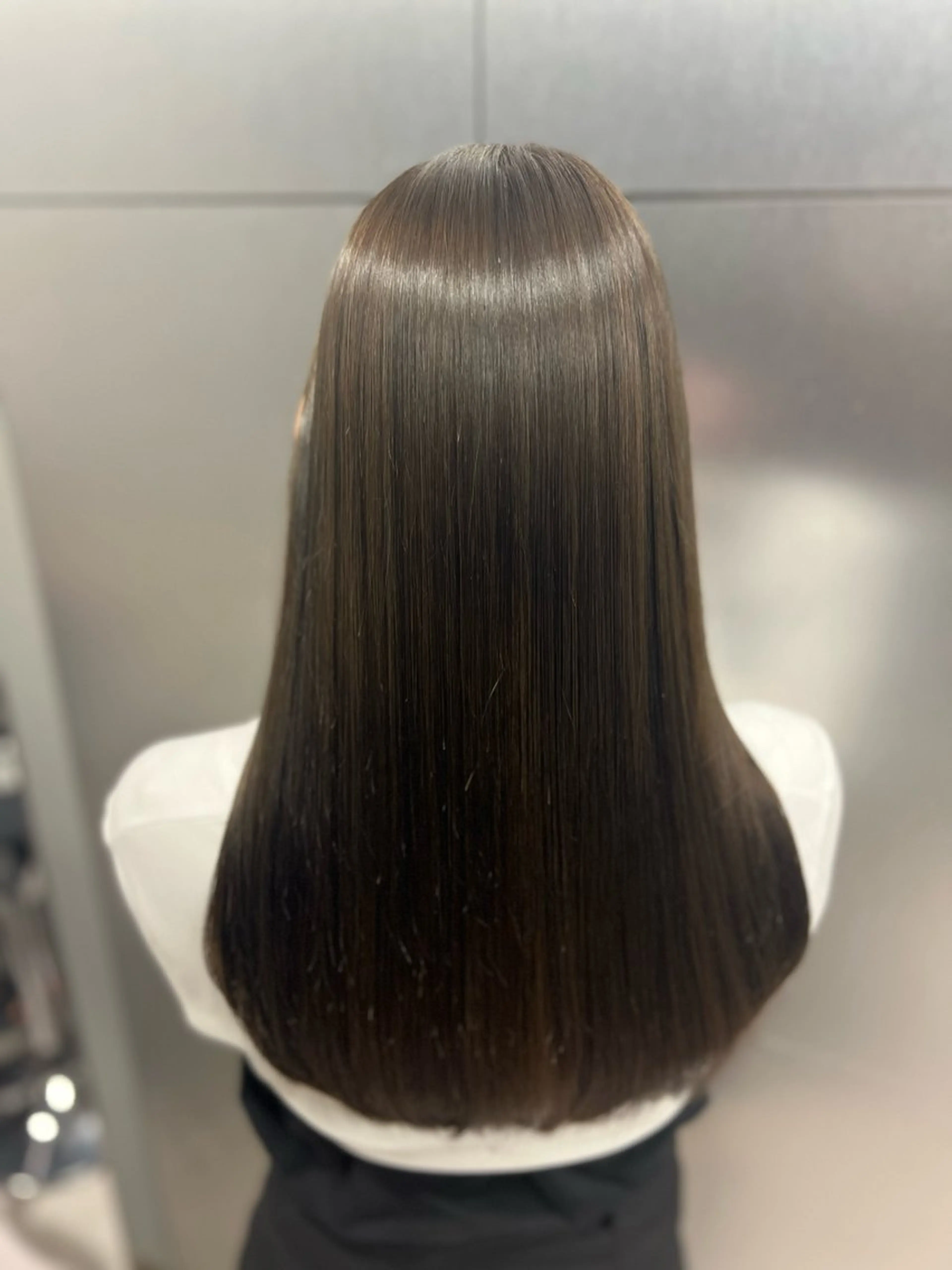 ロング カット ヘアカラー 縮毛矯正 トリートメント ❣️韓国/髪質改善 🫧yamato👑のヘアスタイル