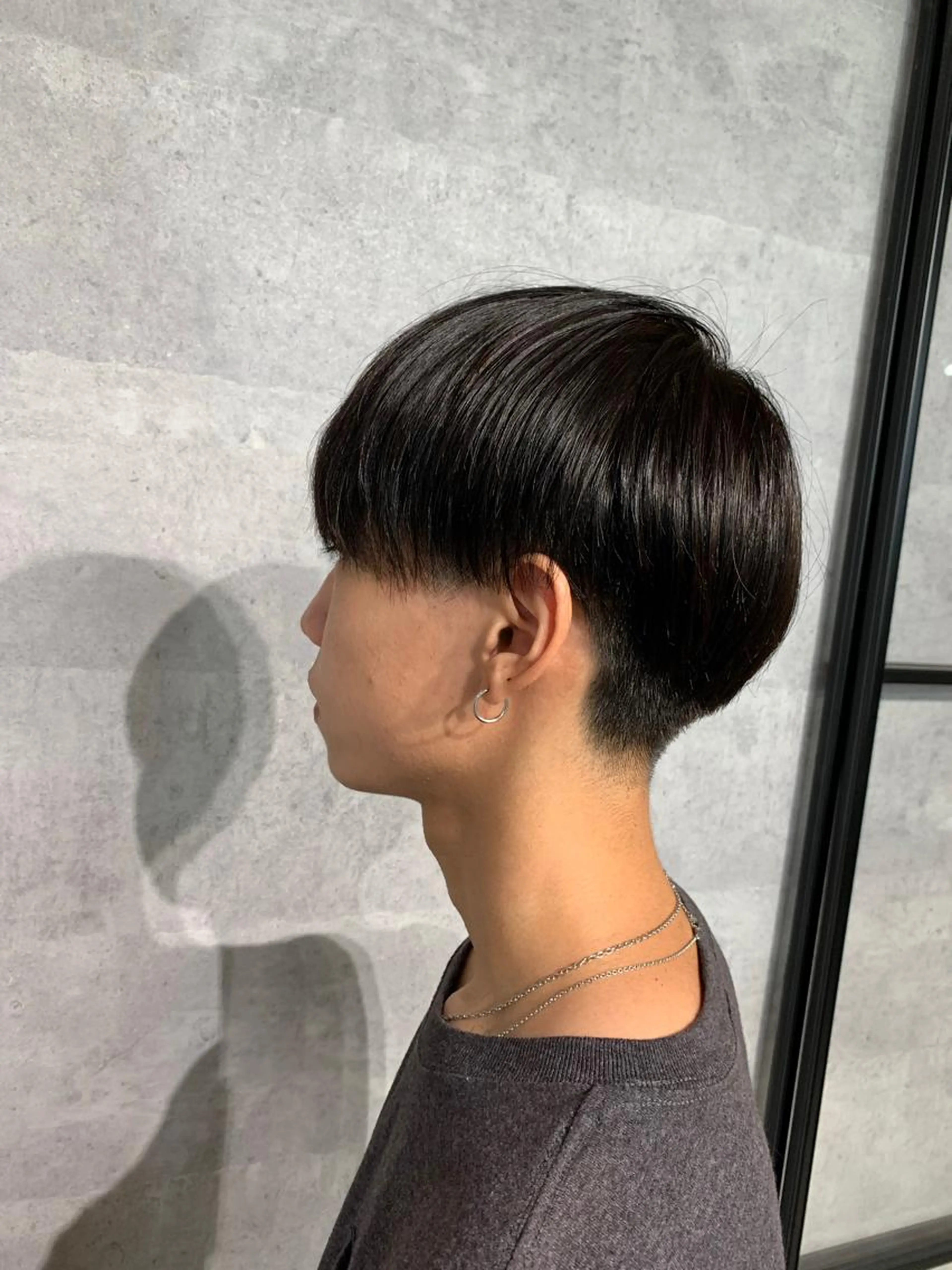 メンズ骨格矯正カット+縮毛矯正+内部補修トリートメントの写真