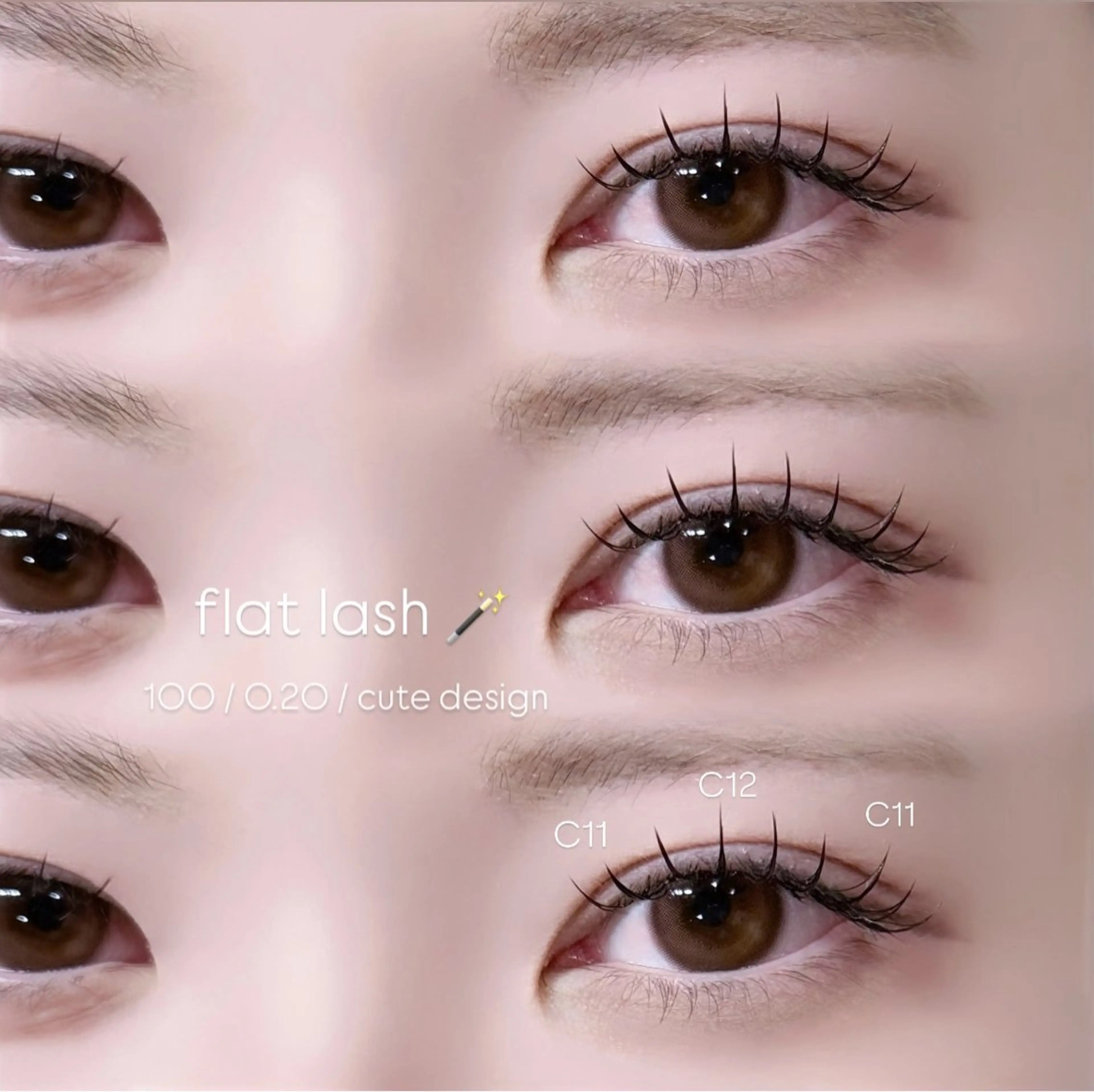 マツエク・マツパ キュート Sacco栄 夏山のマツエク・マツパデザイン