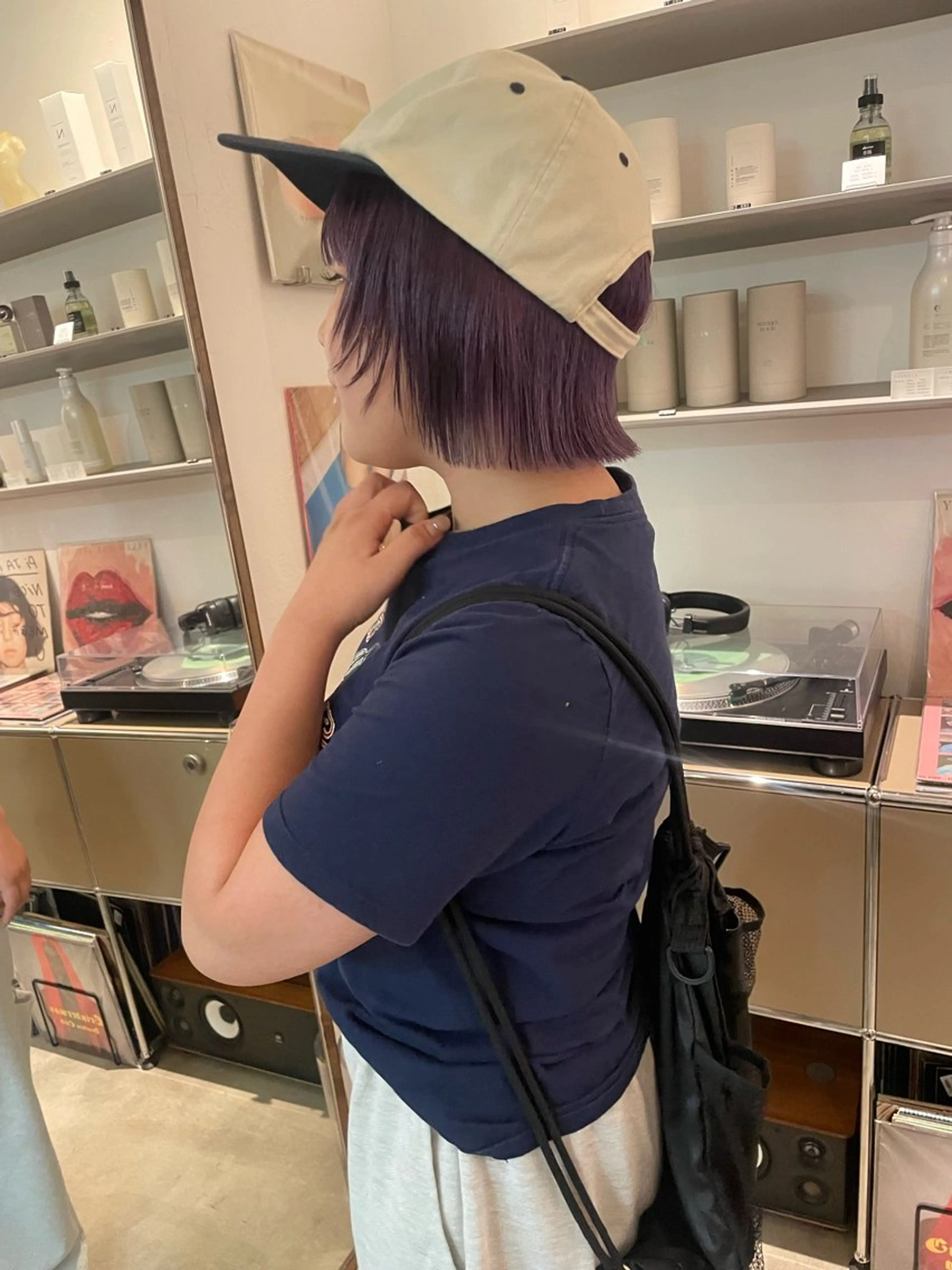 ショート ボブレイヤー ボブ 顔まわりレイヤー 顔周りカット レイヤーカット HITOMI 福岡ボブのヘアスタイル