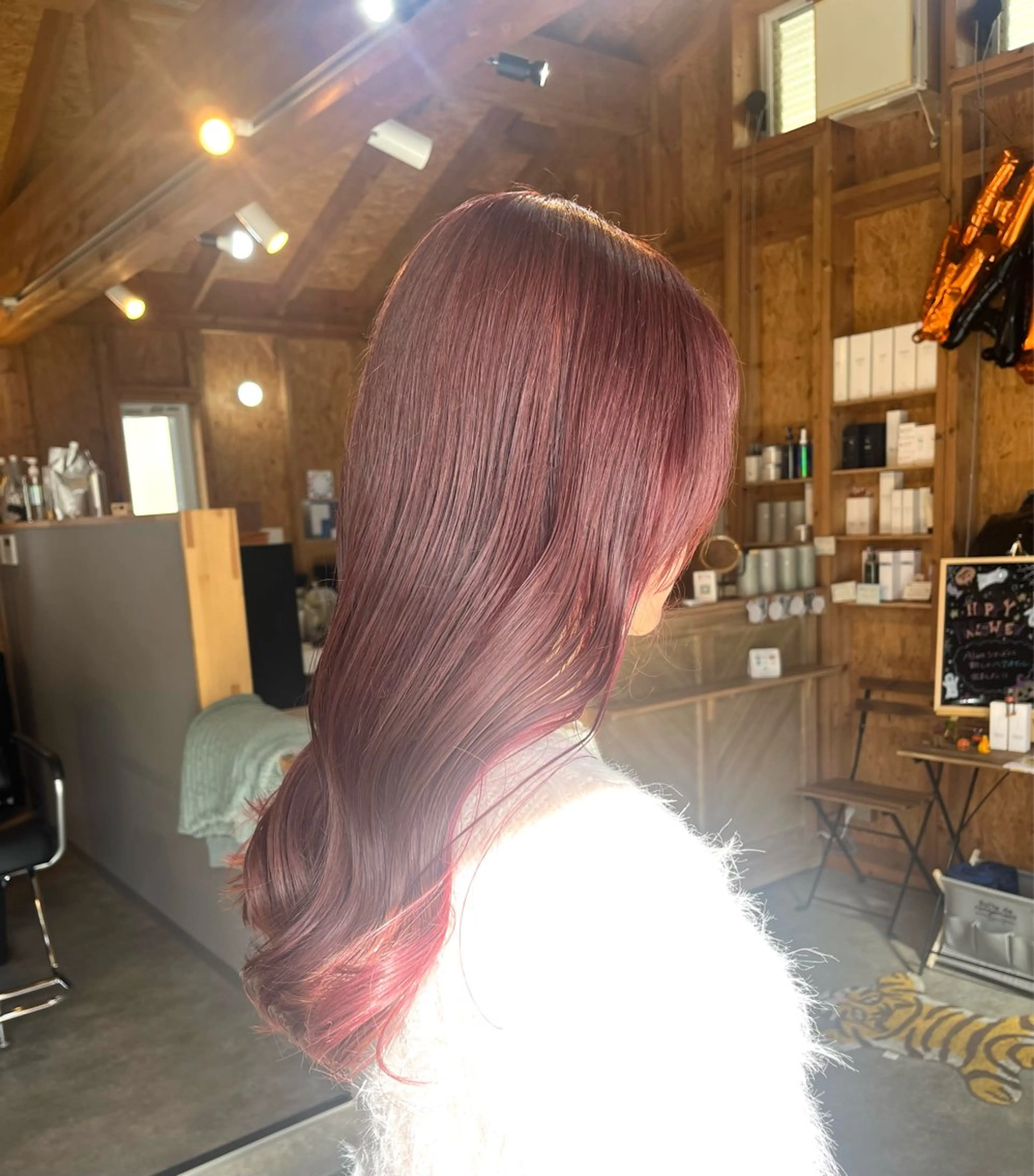 カラー まろみ暖色× chia🕯のヘアスタイル