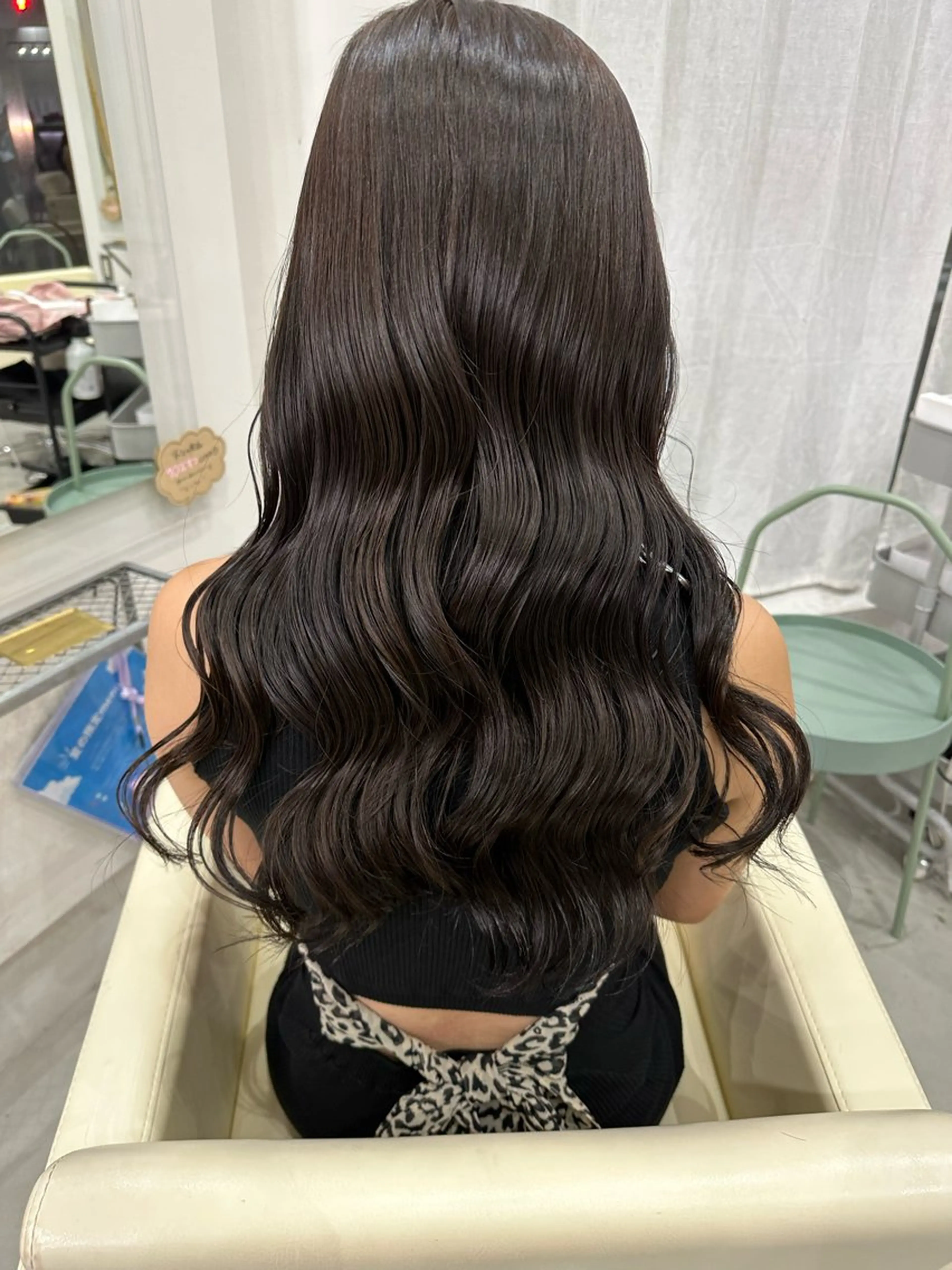 セミロング カラー さあや 【透け感/艶感】のヘアスタイル