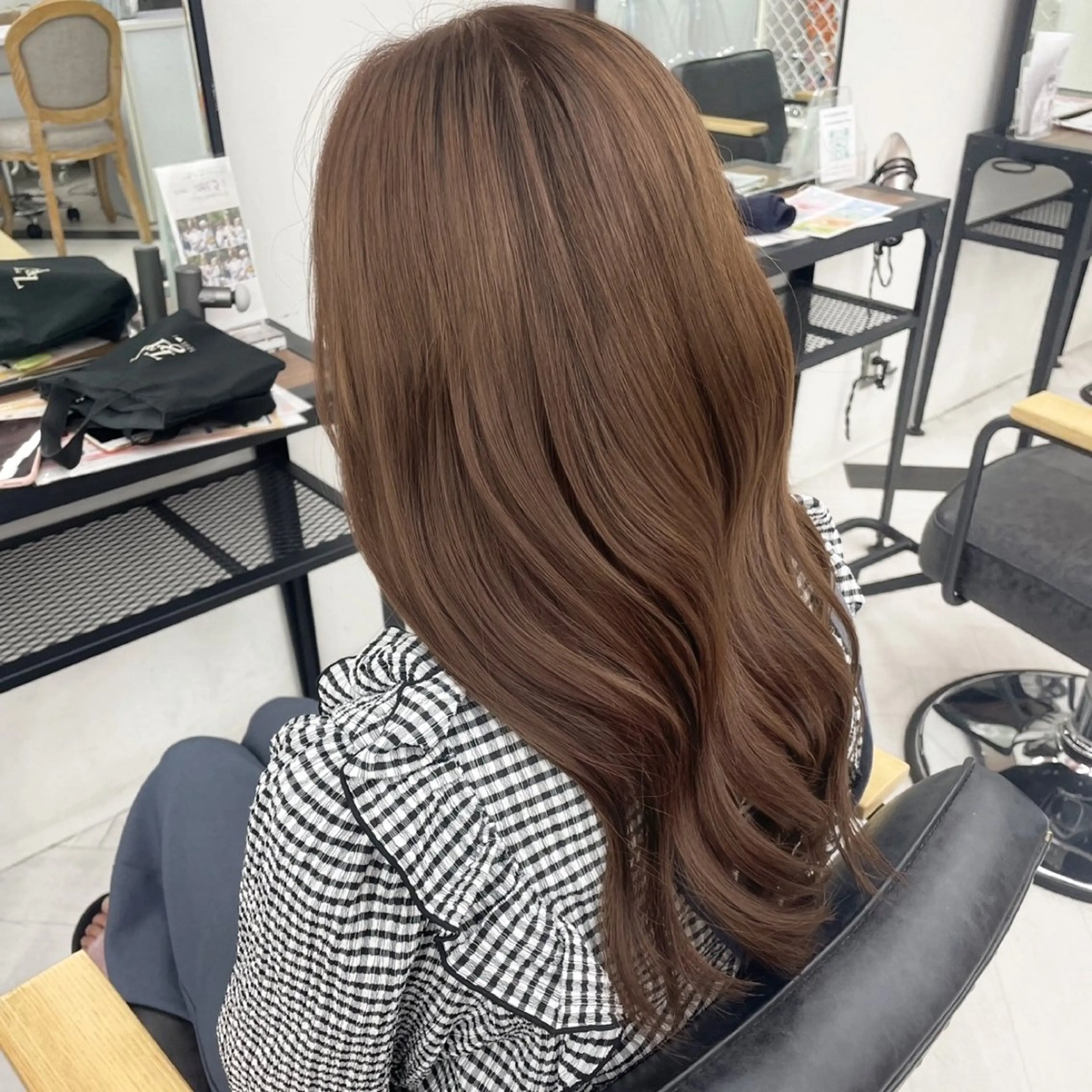 ロング カラー パーマ ヘアアレンジ メンズ mona/ ストレートスタイル✨のヘアスタイル