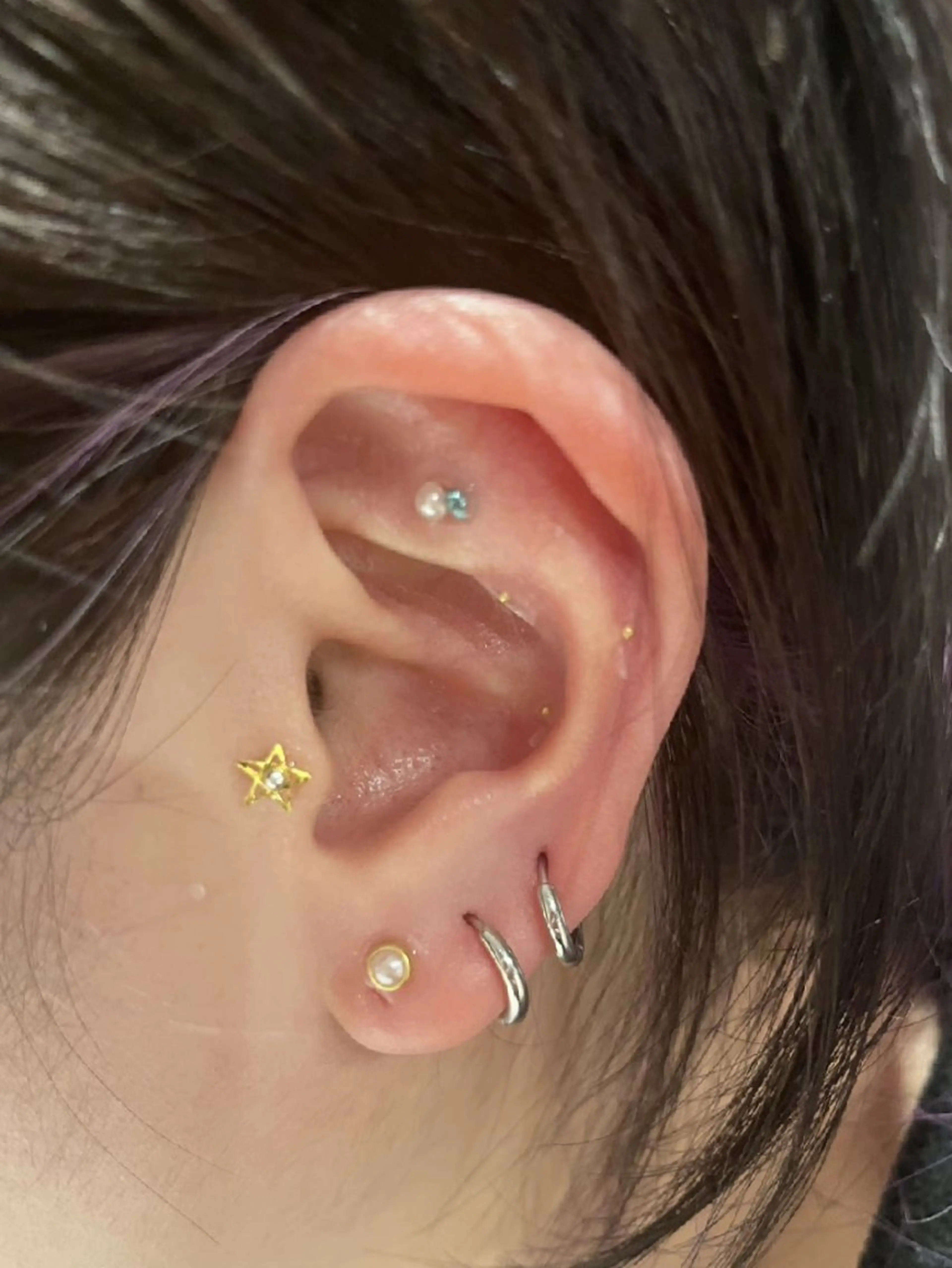 耳ツボジュエリー💎両耳10粒👂の写真