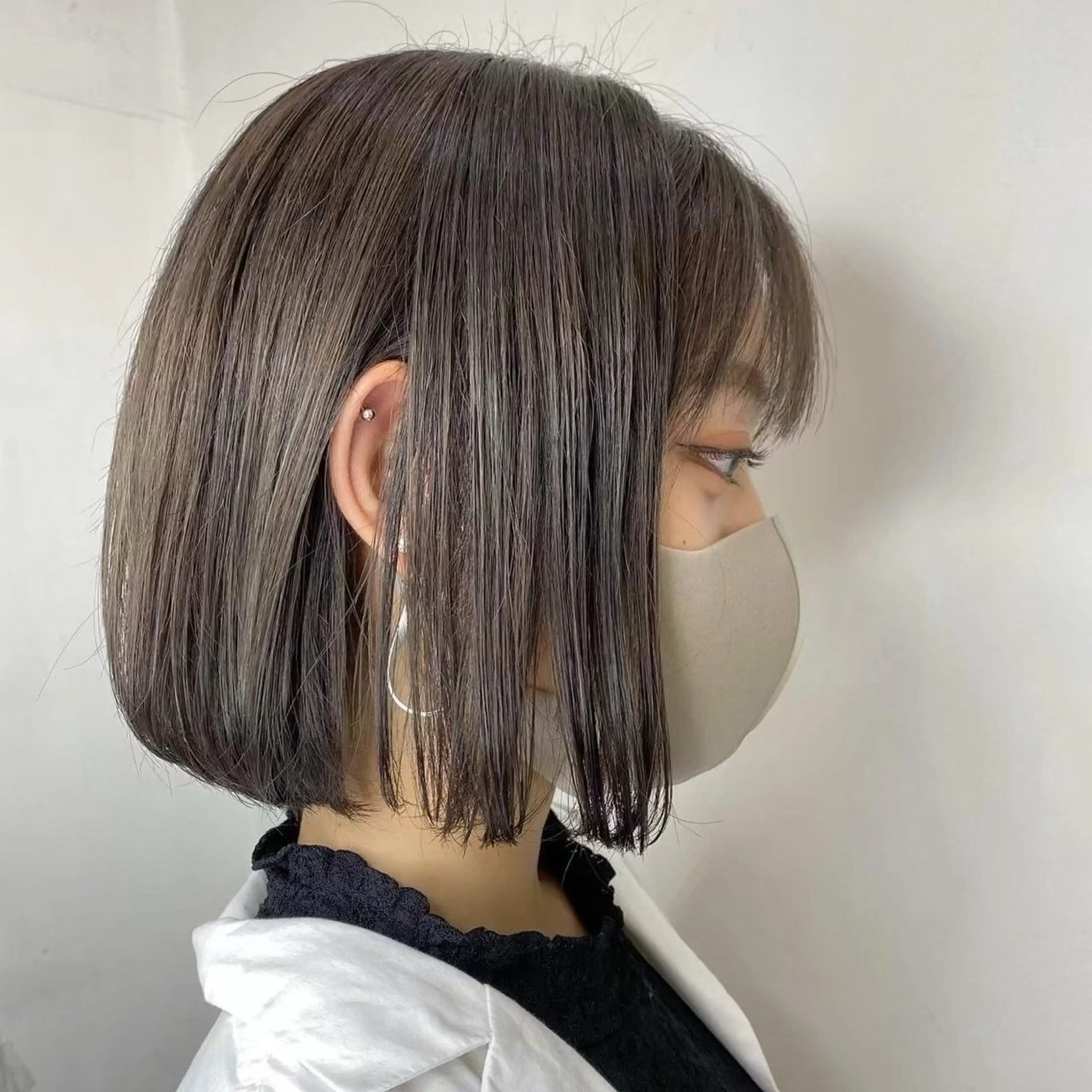 ミディアム ボブ ウルフカット ウルフボブ 🥀ダブルカラー/ 艶カラー🥀ユイキのヘアスタイル