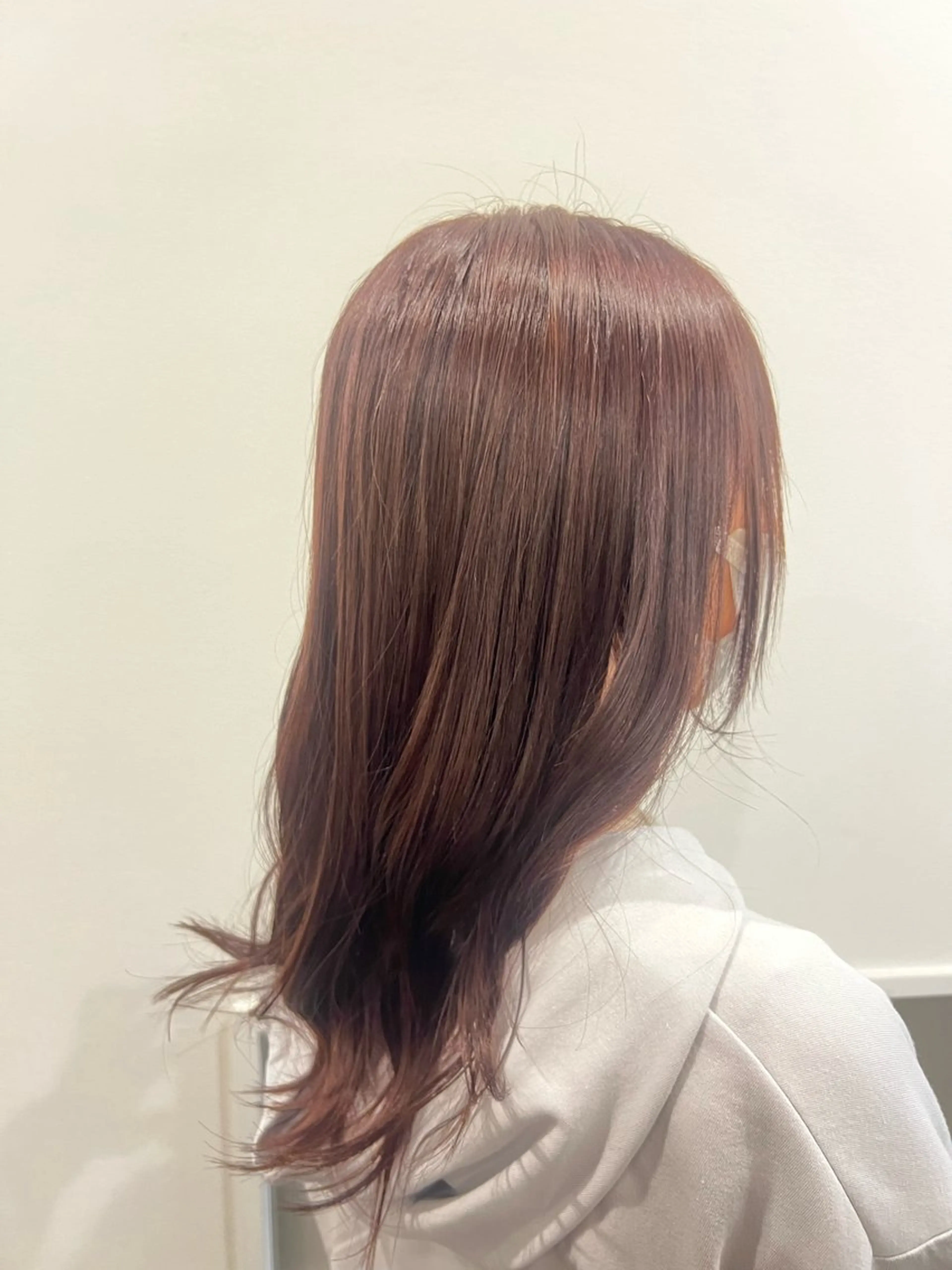 セミロング カラー MASHU Machela店所属・ほのか./大阪 透明感カラー/韓国風のヘアスタイル