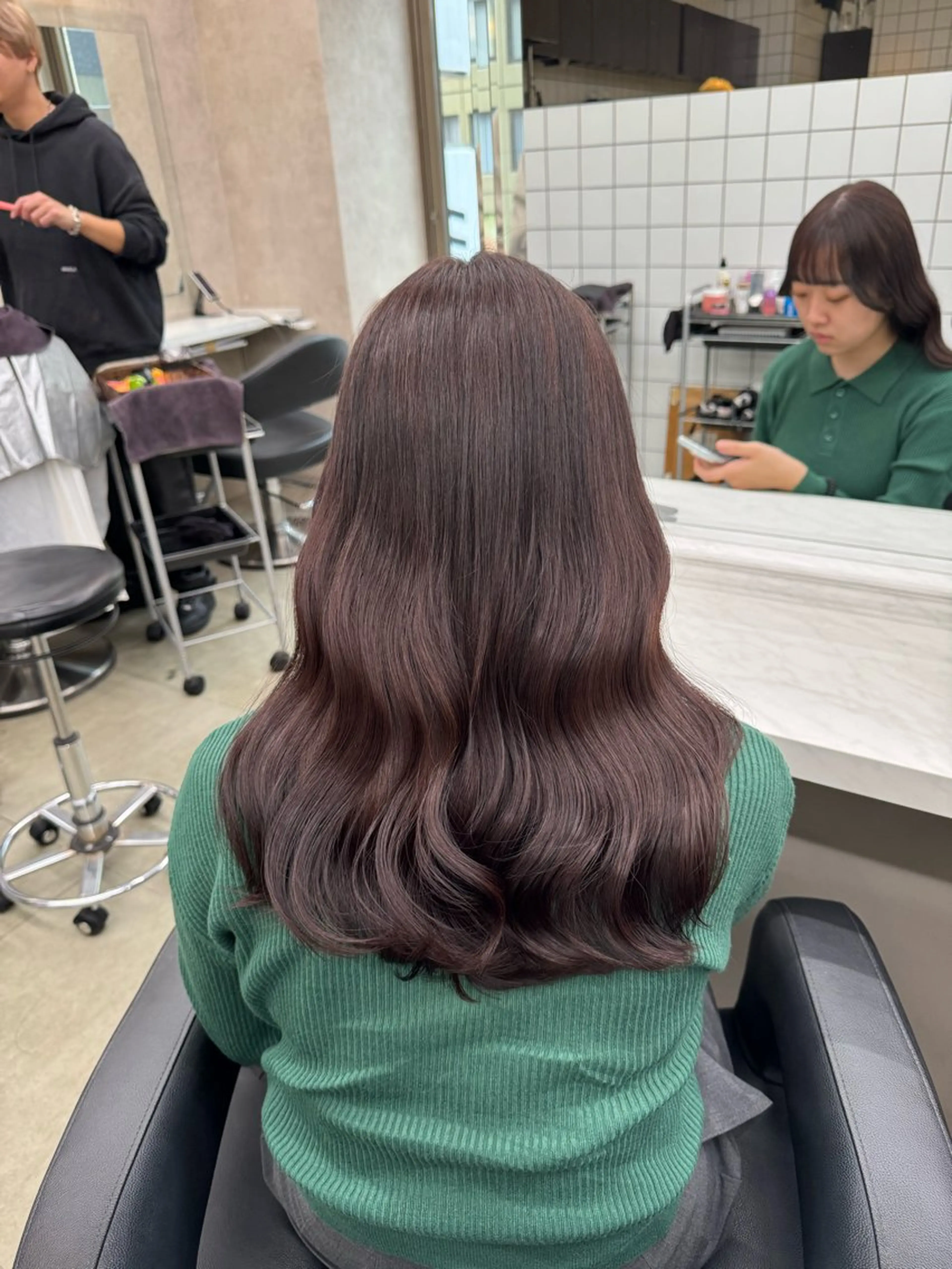 セミロング カラー パーマ ヘアアレンジ メンズ キッズ 🩰トレンド垢抜け ヘアUNITED🩰のヘアスタイル