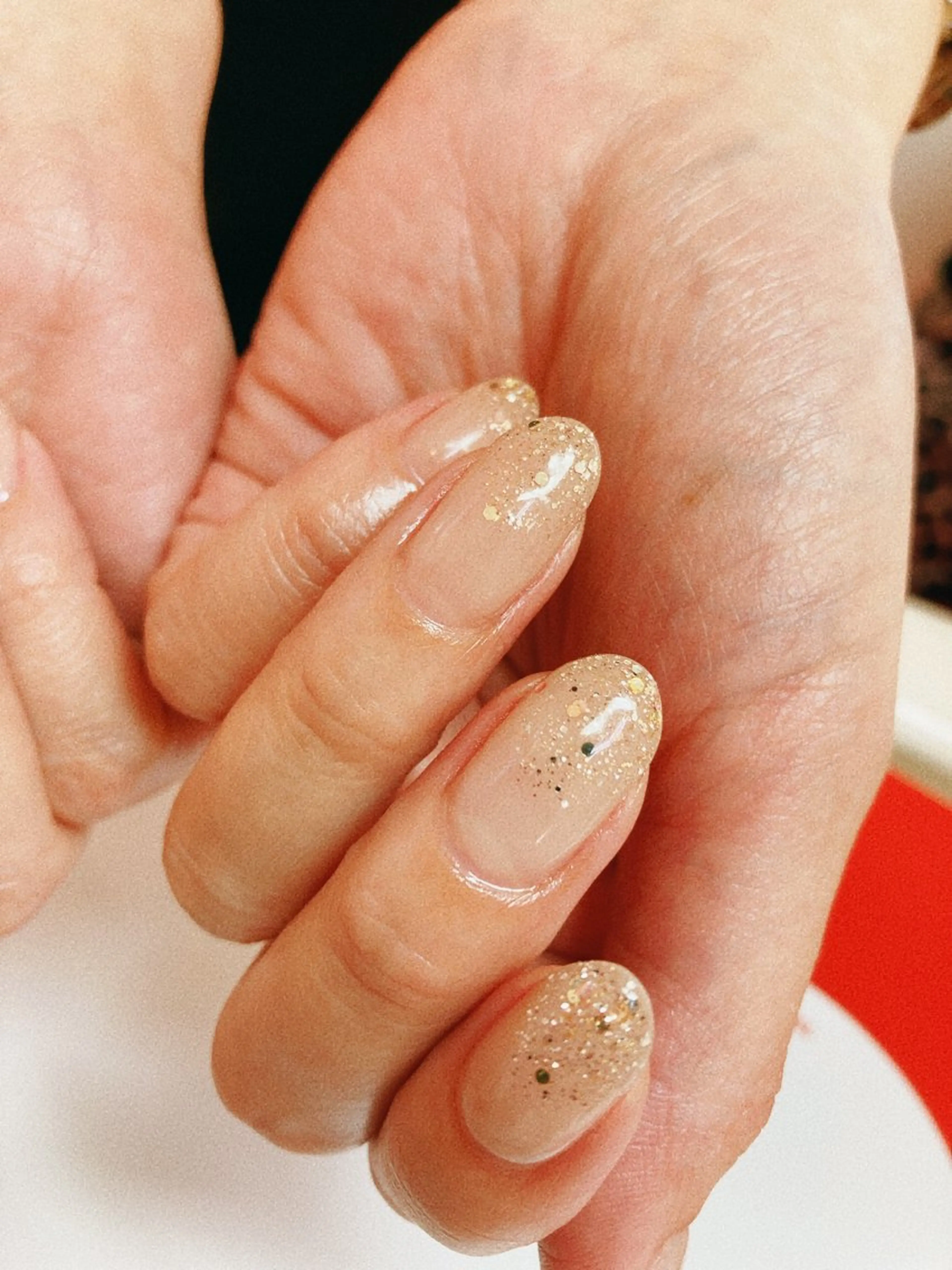 ネイル グラデーション ラメ(グリッター) ラメグラデーション ToA nailのネイルデザイン