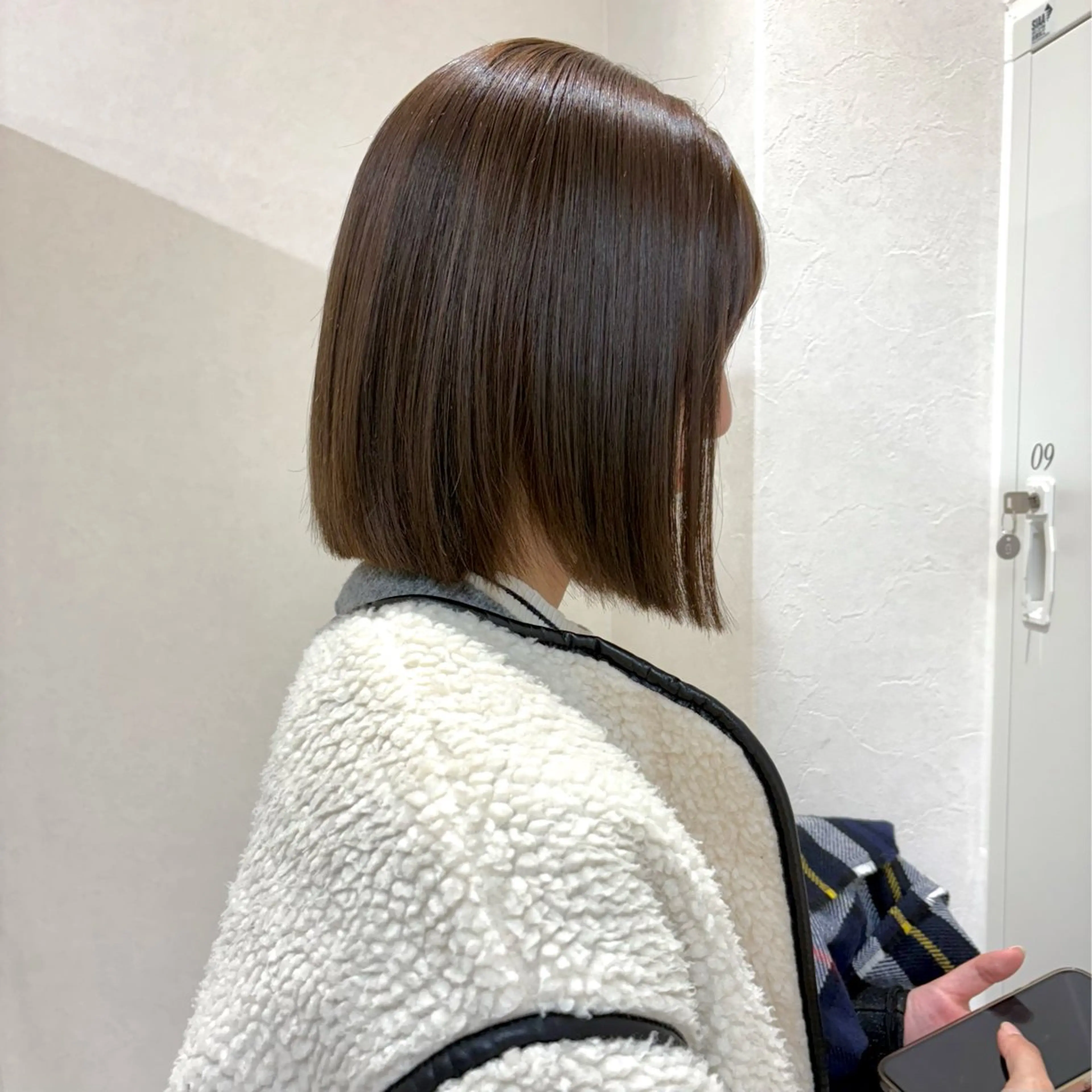 ミディアム カラー ヘアカラー トリートメント SAKURA 髪質改善/ヘアセットのヘアスタイル