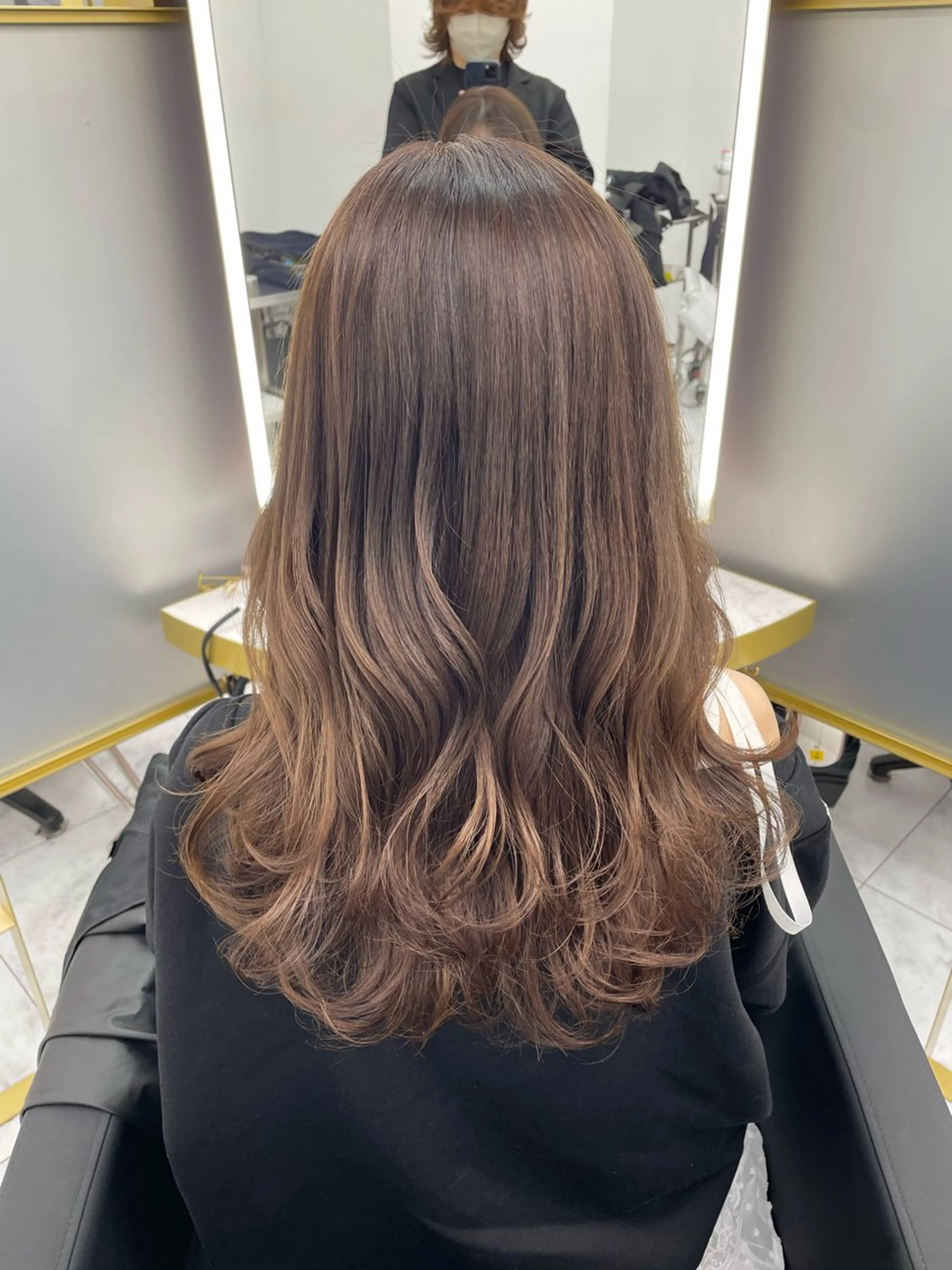 ミディアム ミディアムパーマ レイヤーカット 似合わせカット 左藤健人 デジタルパーマ/渋谷のヘアスタイル