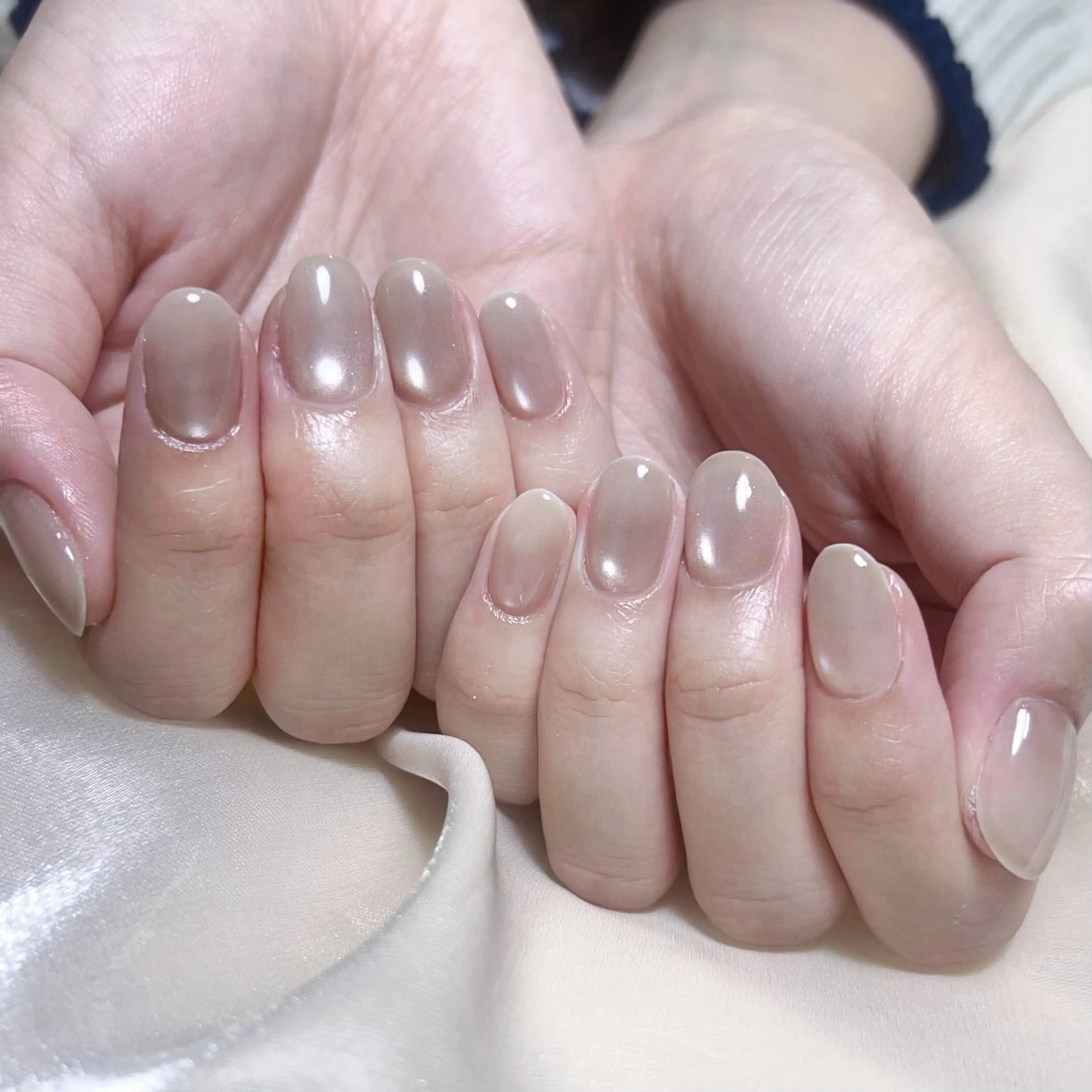 メンズ ネイル メンズ韓国風 アートネイル オーロラネイル ガーリー キラキラネイル ハンドネイル Nail salon 木にいるのネイルデザイン