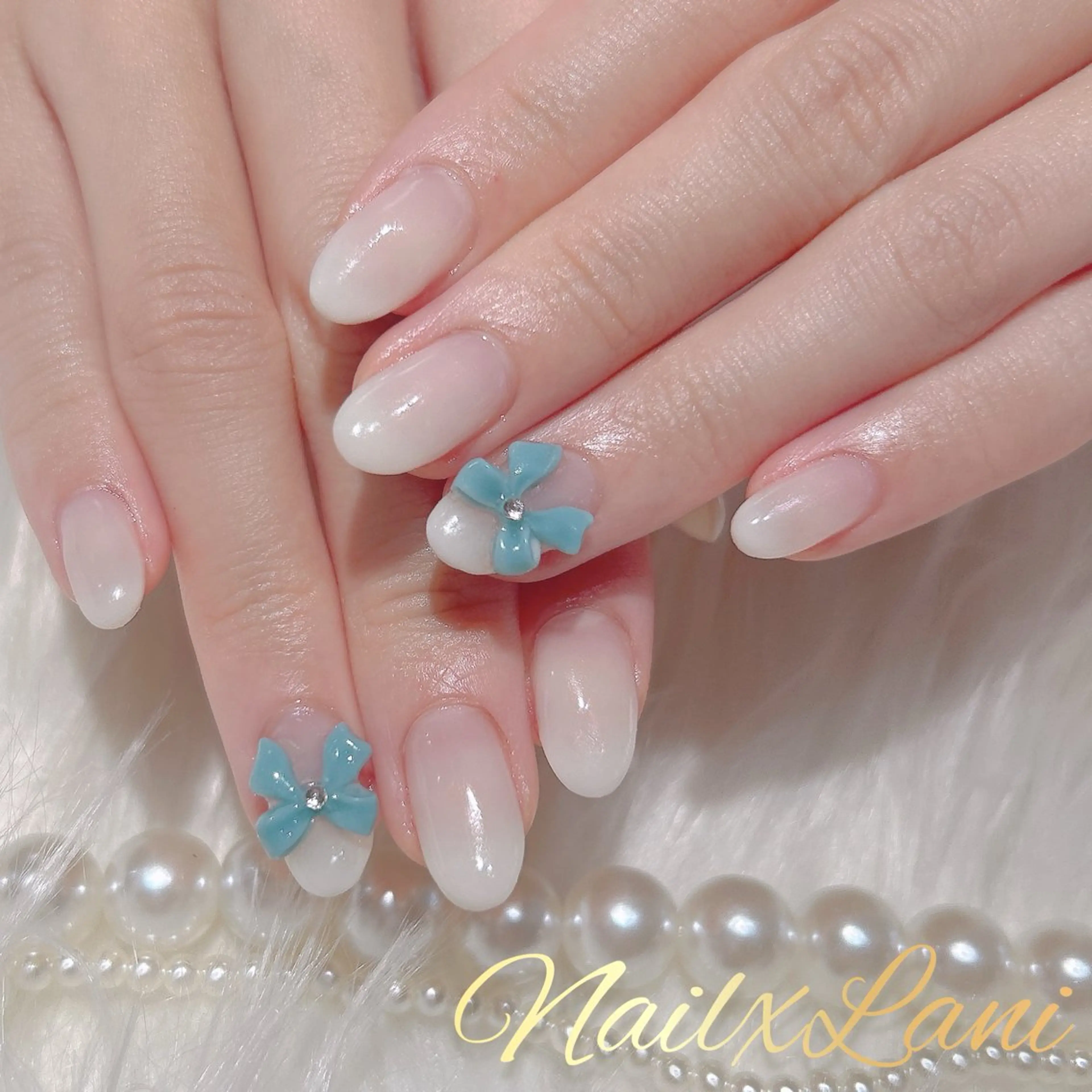 ネイル フットネイル ジェルネイル マグネットネイル パラジェル Nail×Lani 深爪矯正対応◎のネイルデザイン