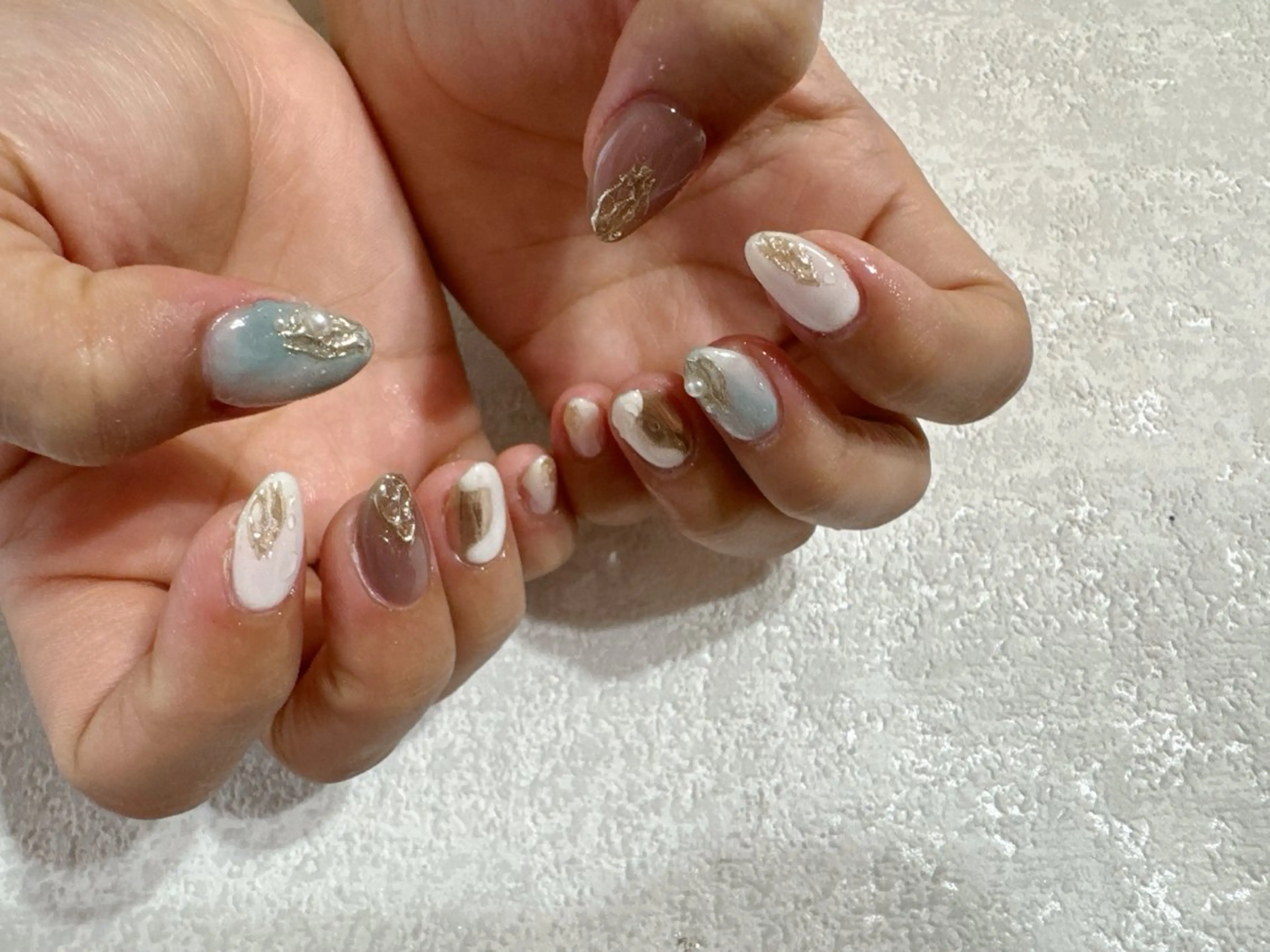 ネイル フットネイル ジェルネイル ミラーネイル ニュアンスネイル パラジェル kikinail 溝の口のネイルデザイン