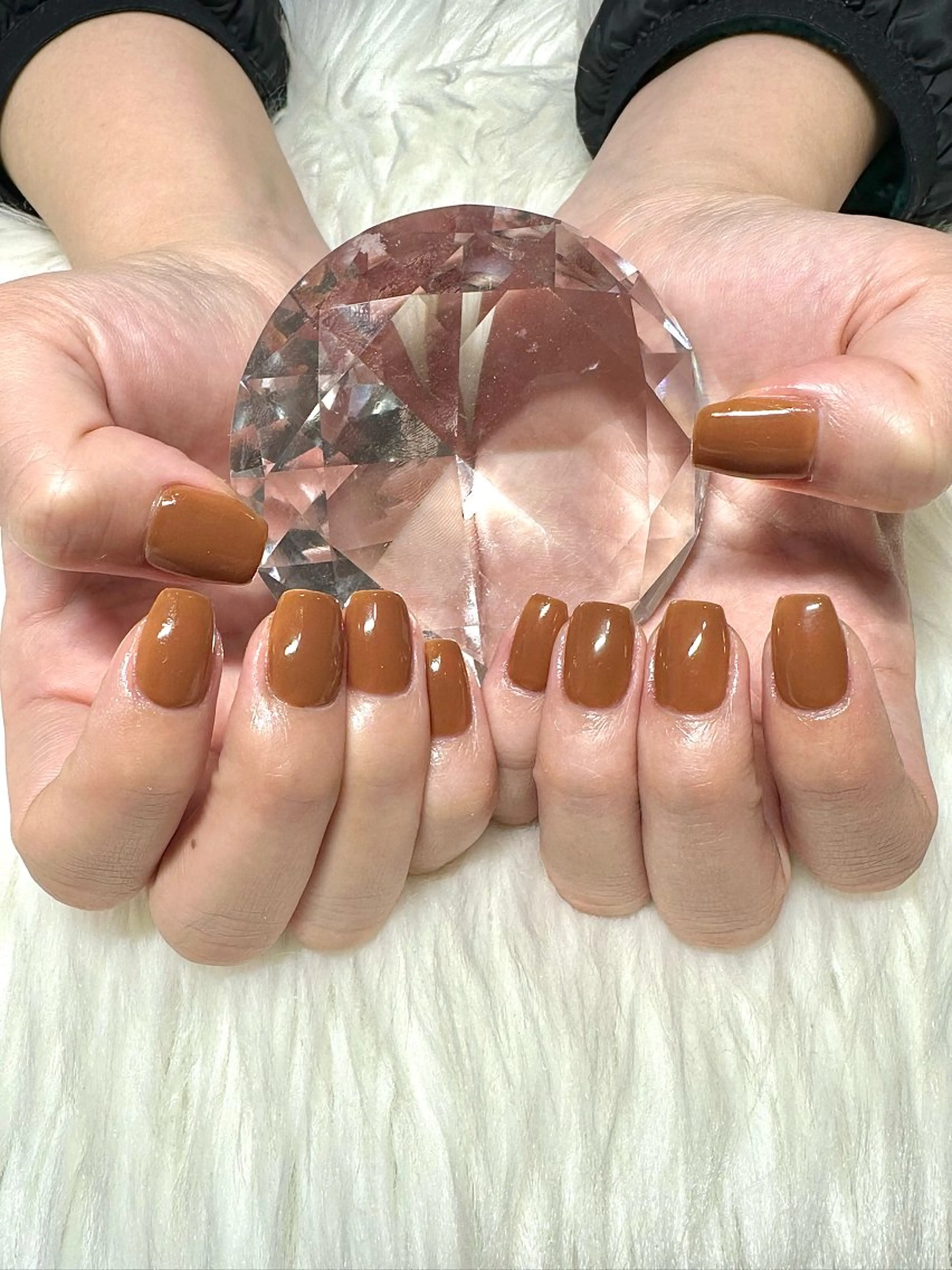 ネイル ワンカラーネイル ショートネイル スクエアネイル uni. tのネイルデザイン