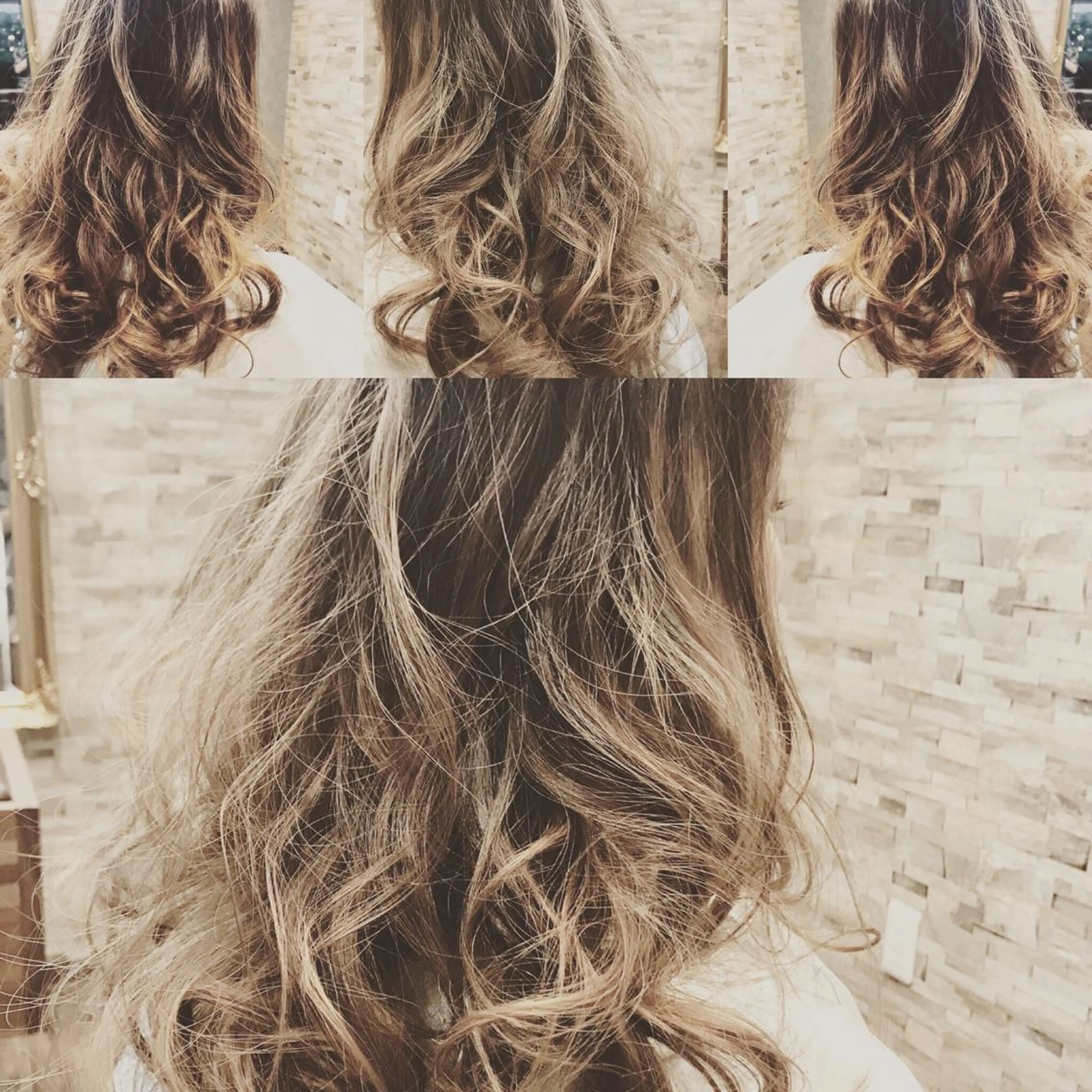 セミロング カラー バレイヤージュ ブリーチ ケアブリーチ ハイライトカラー ハイトーンカラー REVIA所属・宮田 直樹のヘアスタイル