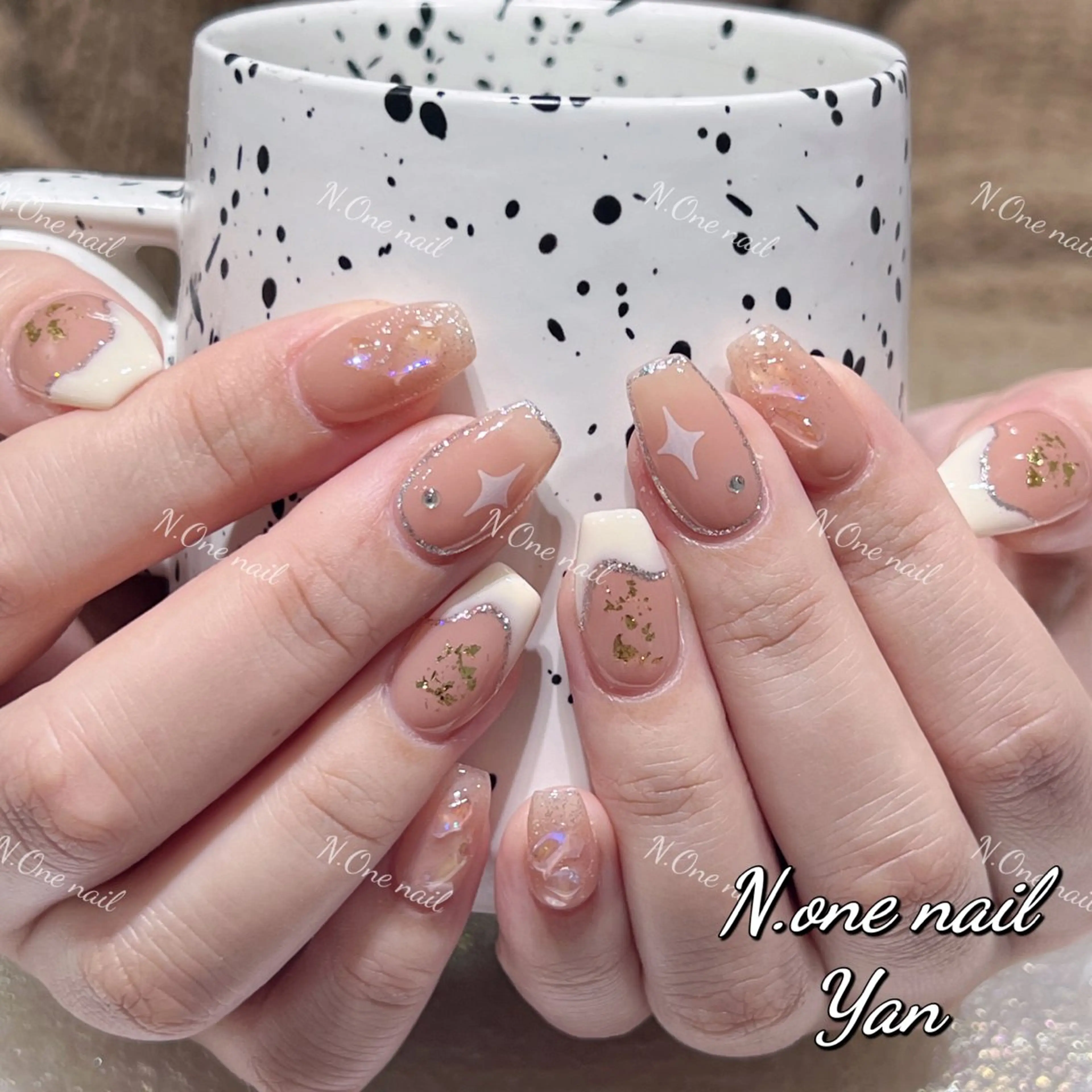 ネイル 長いだし/スカルプ/ パラシェルN.oneのネイルデザイン