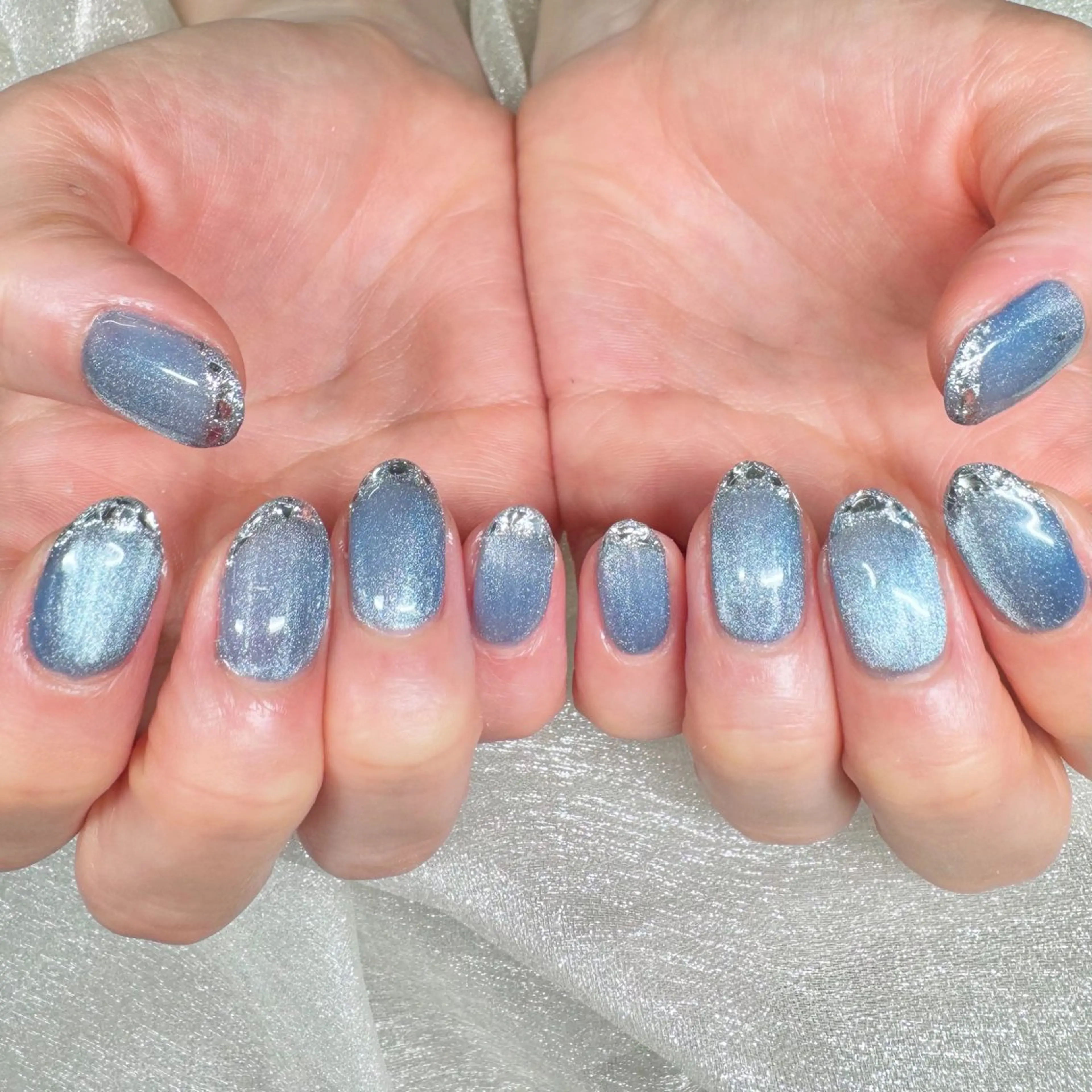 ネイル フレンチネイル ガラスフレンチ emma land所属・mami まみのネイルデザイン