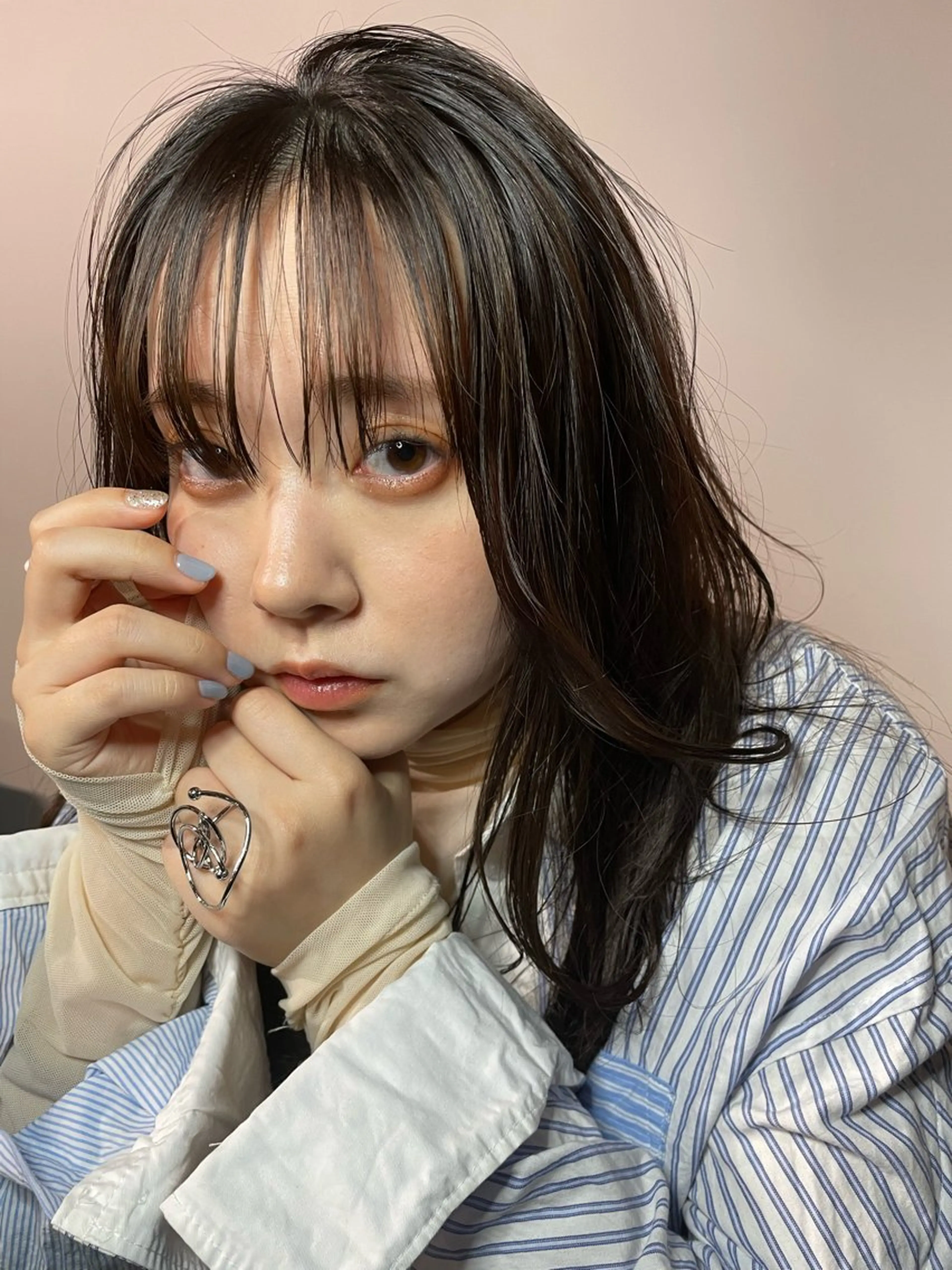 カラー La fith hair ray 札幌店所属・顔まわり/W カラー/リョウのヘアスタイル