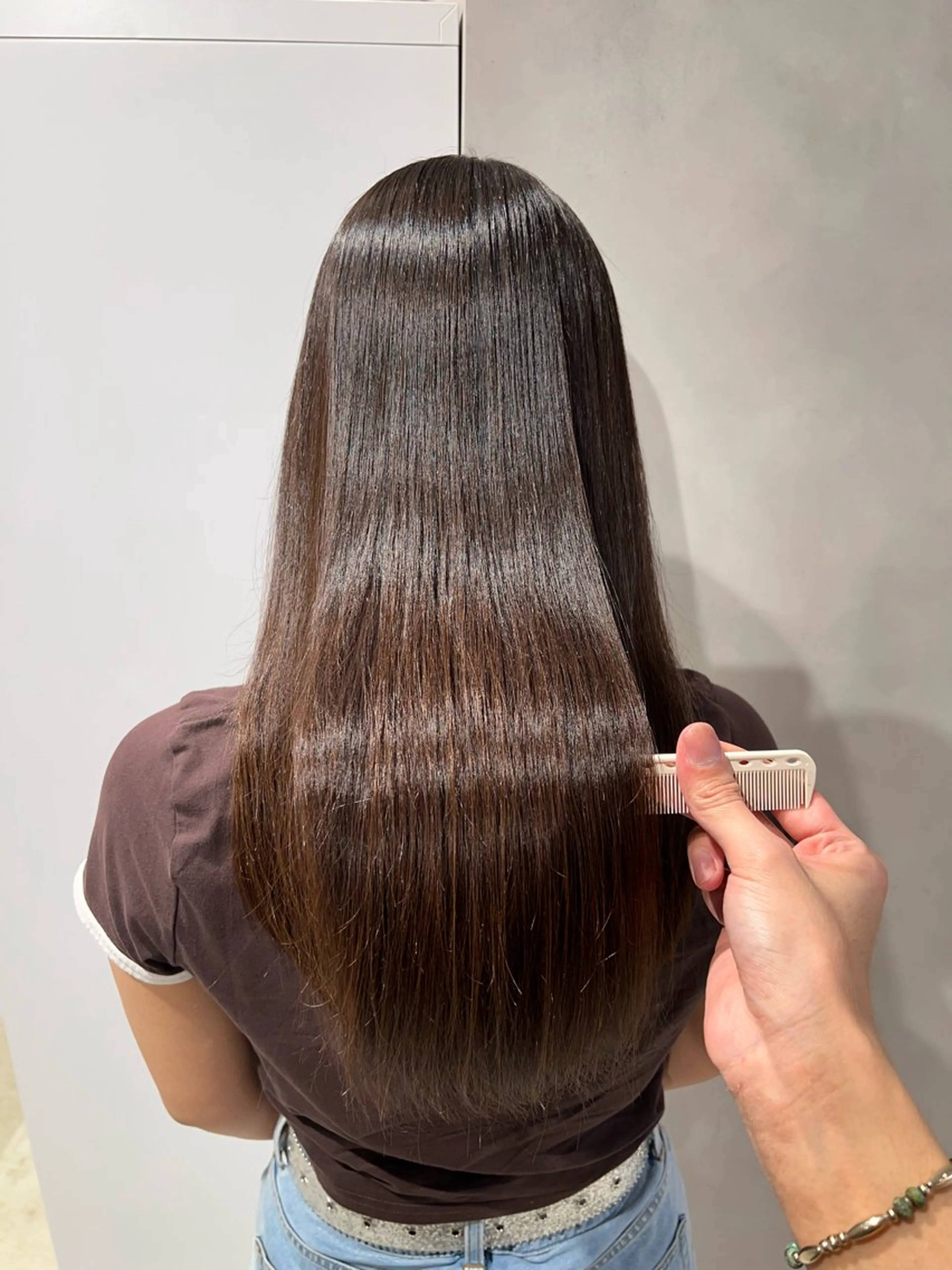 ロング パーマ 縮毛矯正 カット 縮毛矯正 【髪質改善/縮毛矯正 /カラー】ホサカのヘアスタイル