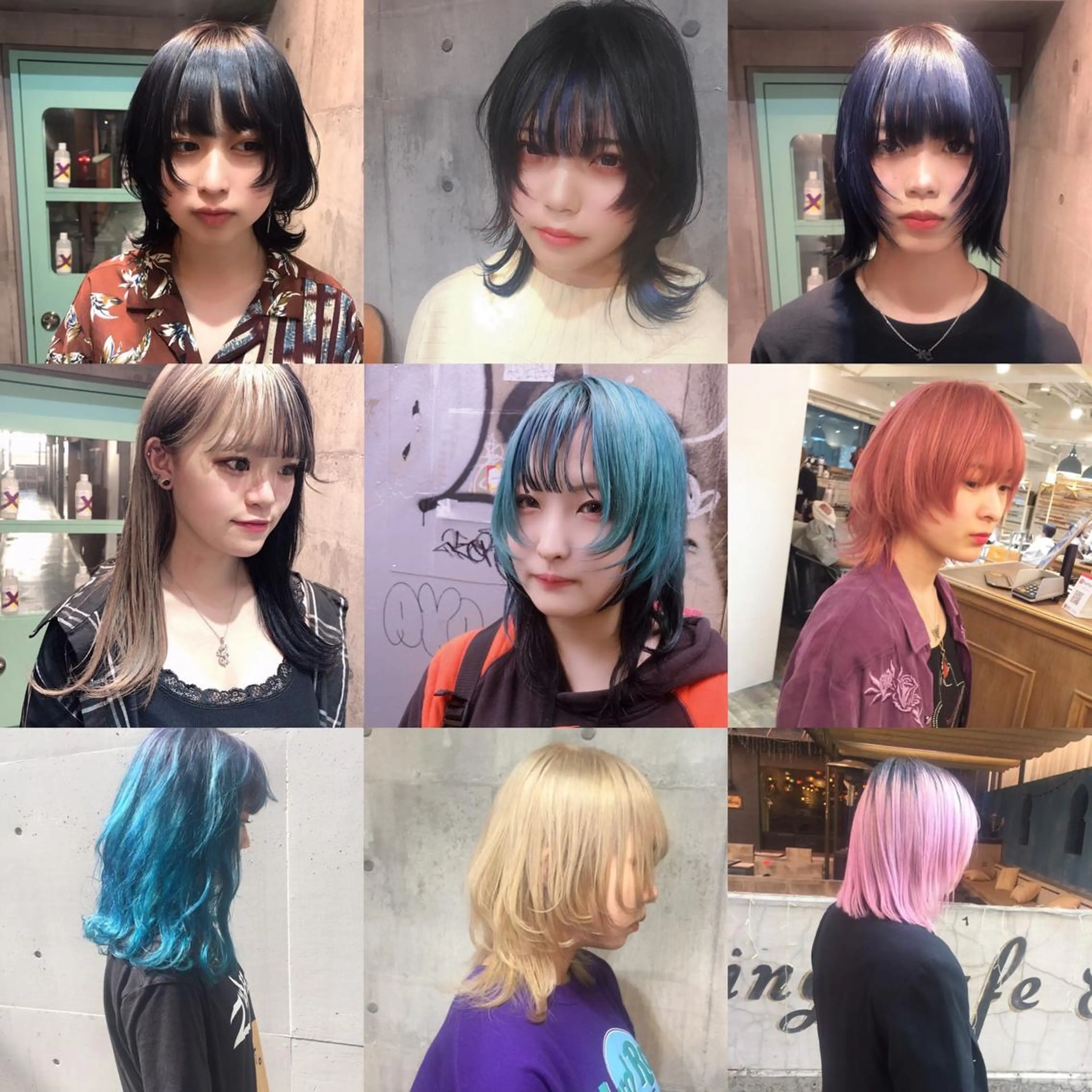 ミディアム カラー ホワイト&レイヤーカ ットエクステ長畠俊輔のヘアスタイル