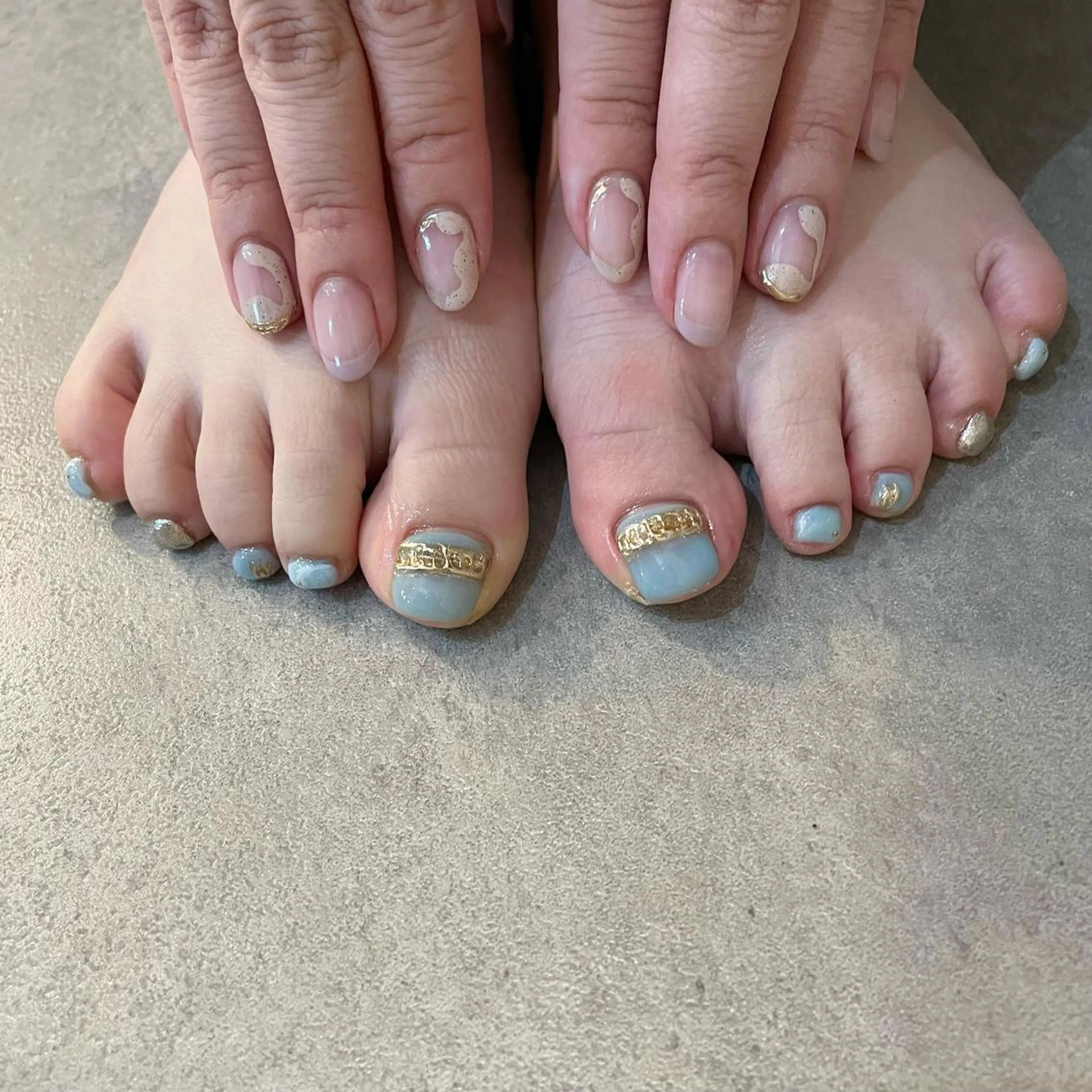 ネイル ブルー Nail Salon Gummi.のネイルデザイン