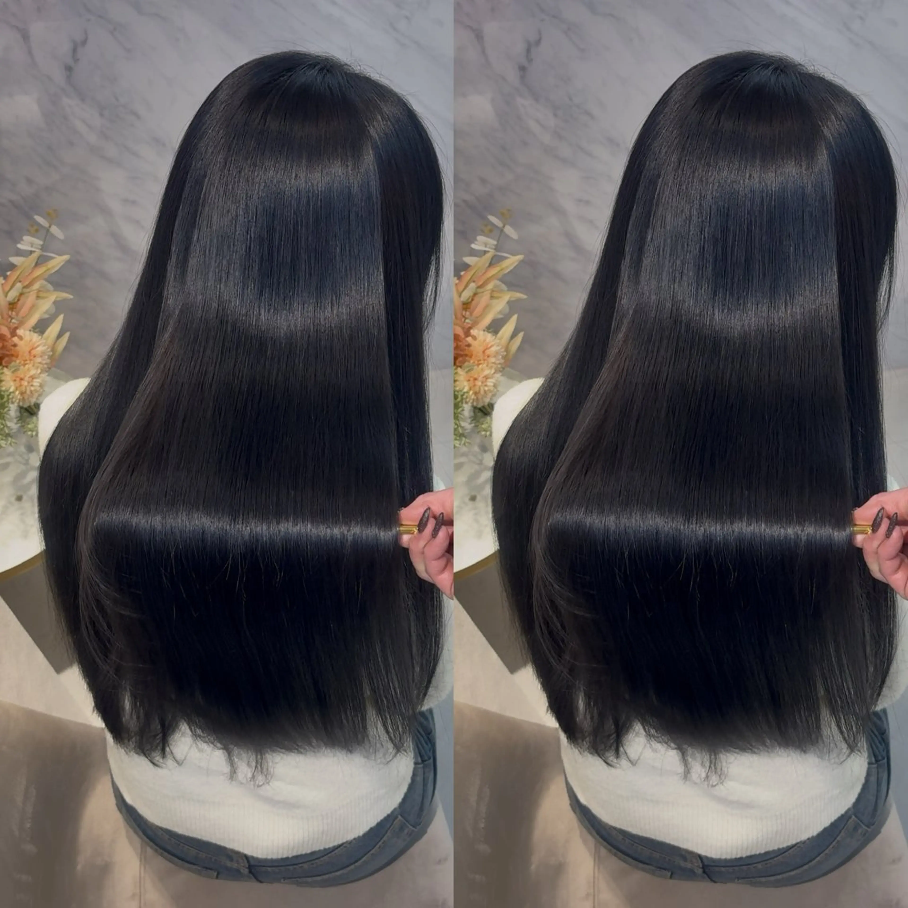 ロング カット ヘアカラー トリートメント 新宿No.1艶髪矯正 美艶カラー/FUKAのヘアスタイル