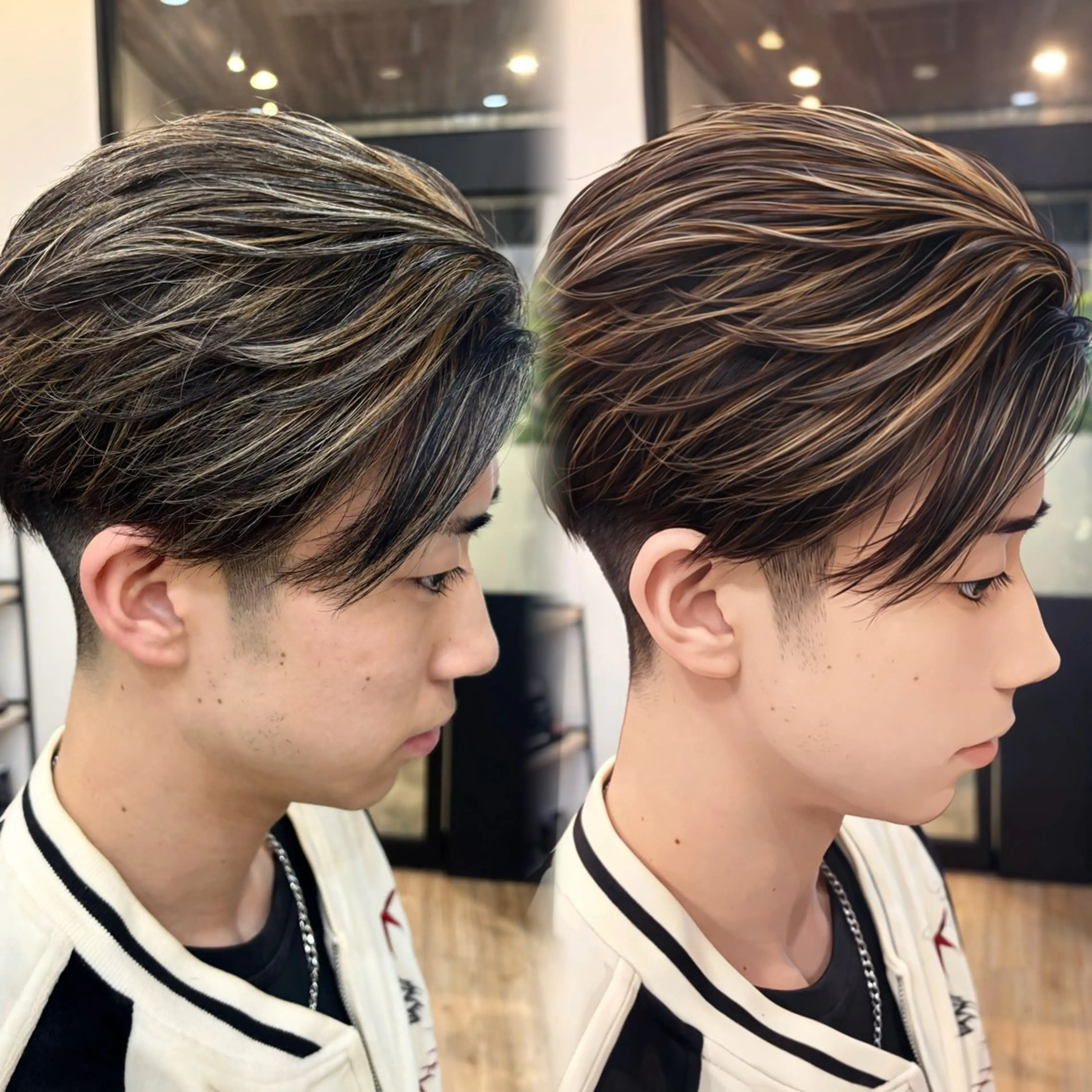 パーマ メンズ カット パーマ LIFE 本店所属・ハイトーン×レイヤー 🔥小林達哉のヘアスタイル