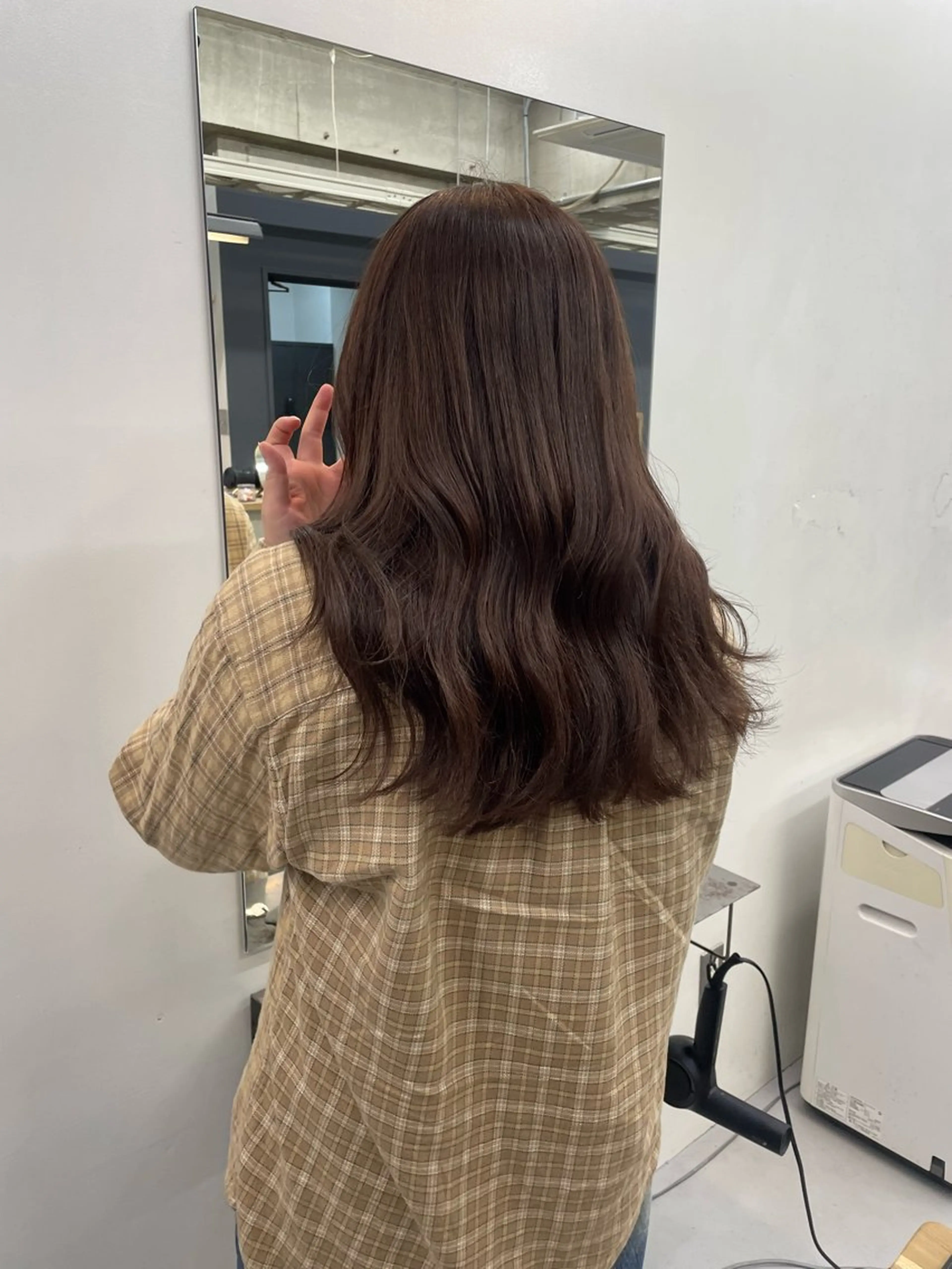 ロング カラー ヘアカラー カットモデル/ ハイトーン/ゆうあのヘアスタイル