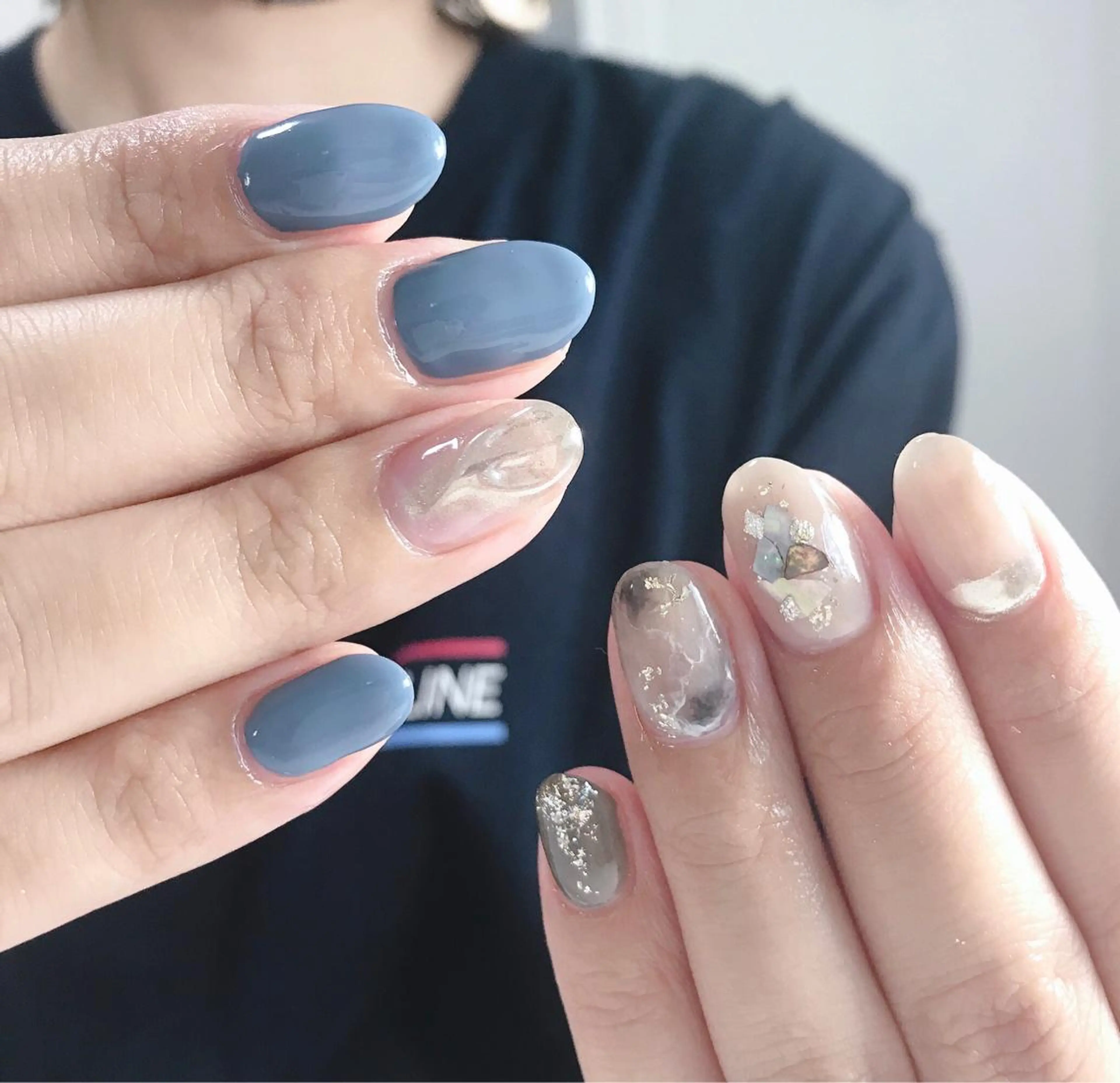 ネイル ブルー ニュアンスネイル private salon G所属・goto yoshikoのその他イメージ