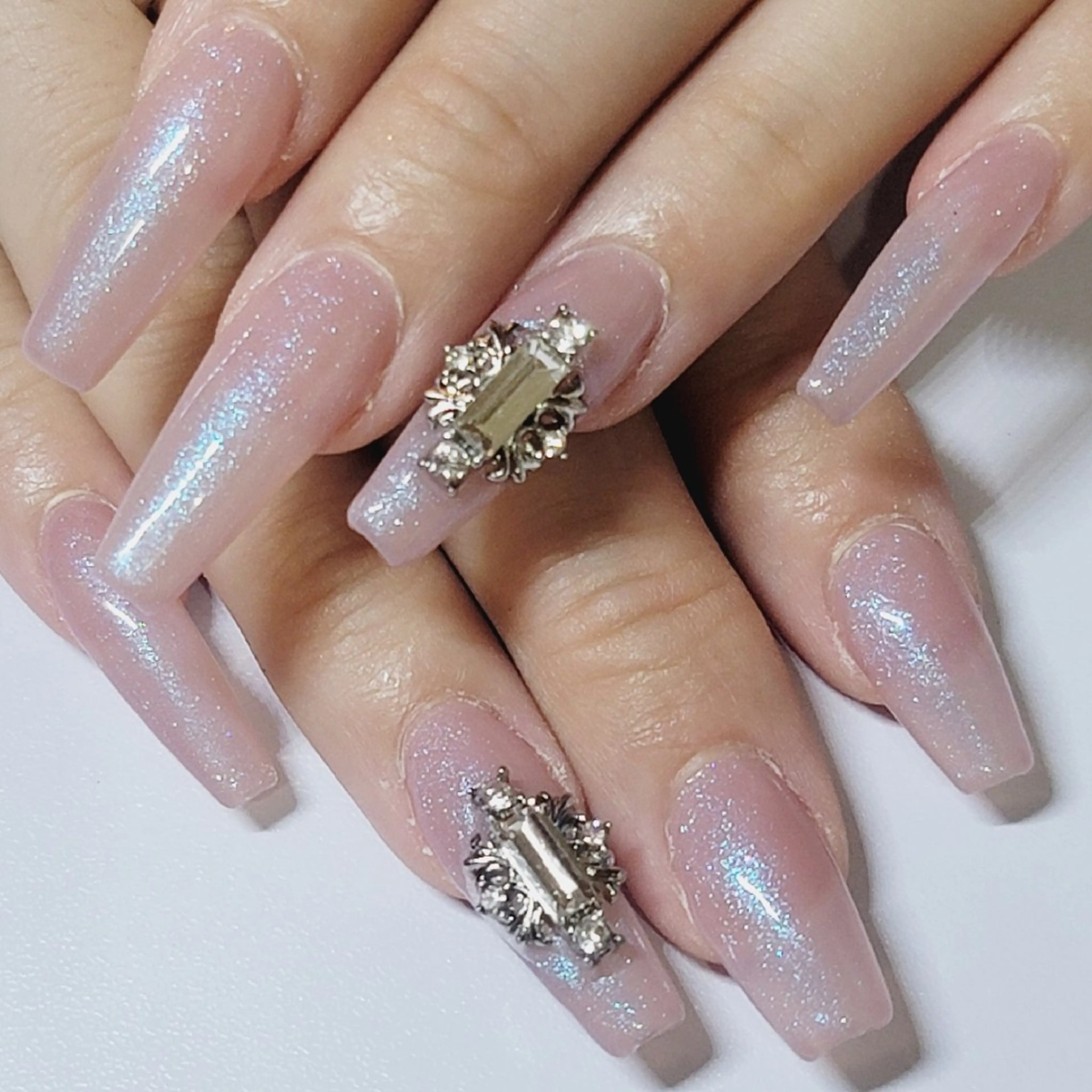 ネイル ブルー ワンカラーネイル ハンドネイル よしだ ひろきのネイルデザイン