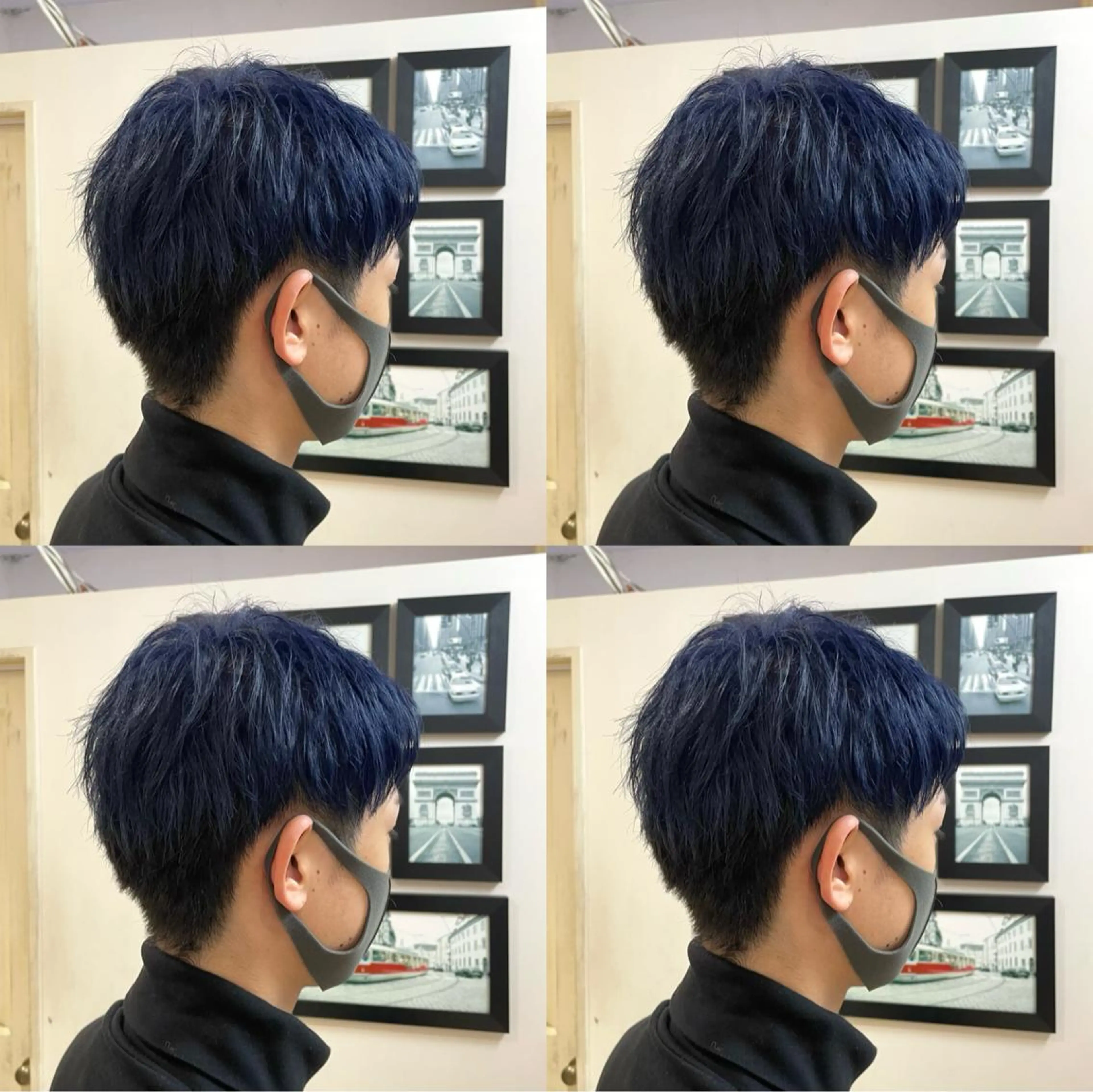 ショート カラー メンズ ネイビーカラー 🌟トップデザイナー 高橋🌟のヘアスタイル