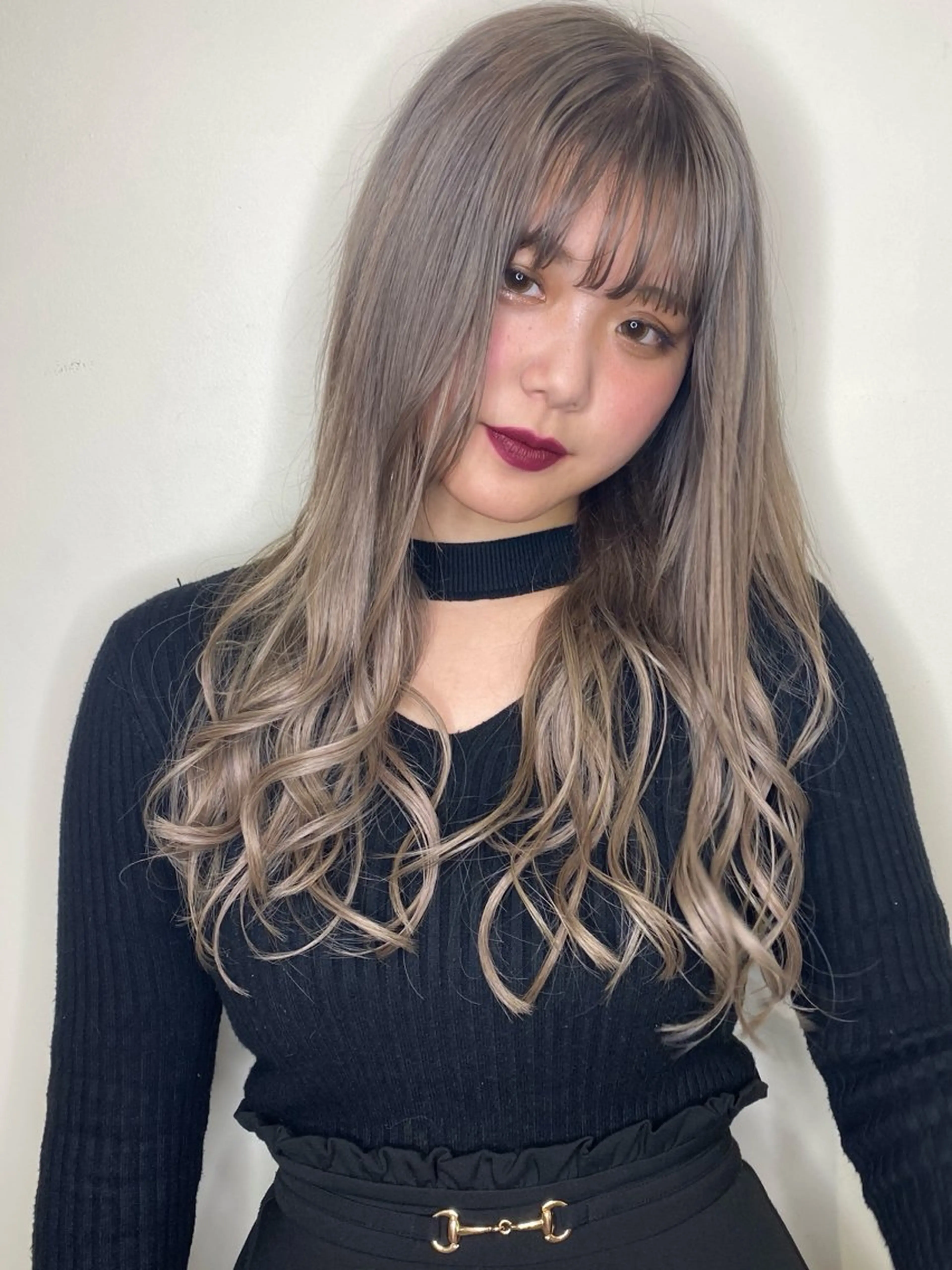 ロング カラー ヘアカラー エクステ ウルフレイヤー エクステ/kokiのヘアスタイル