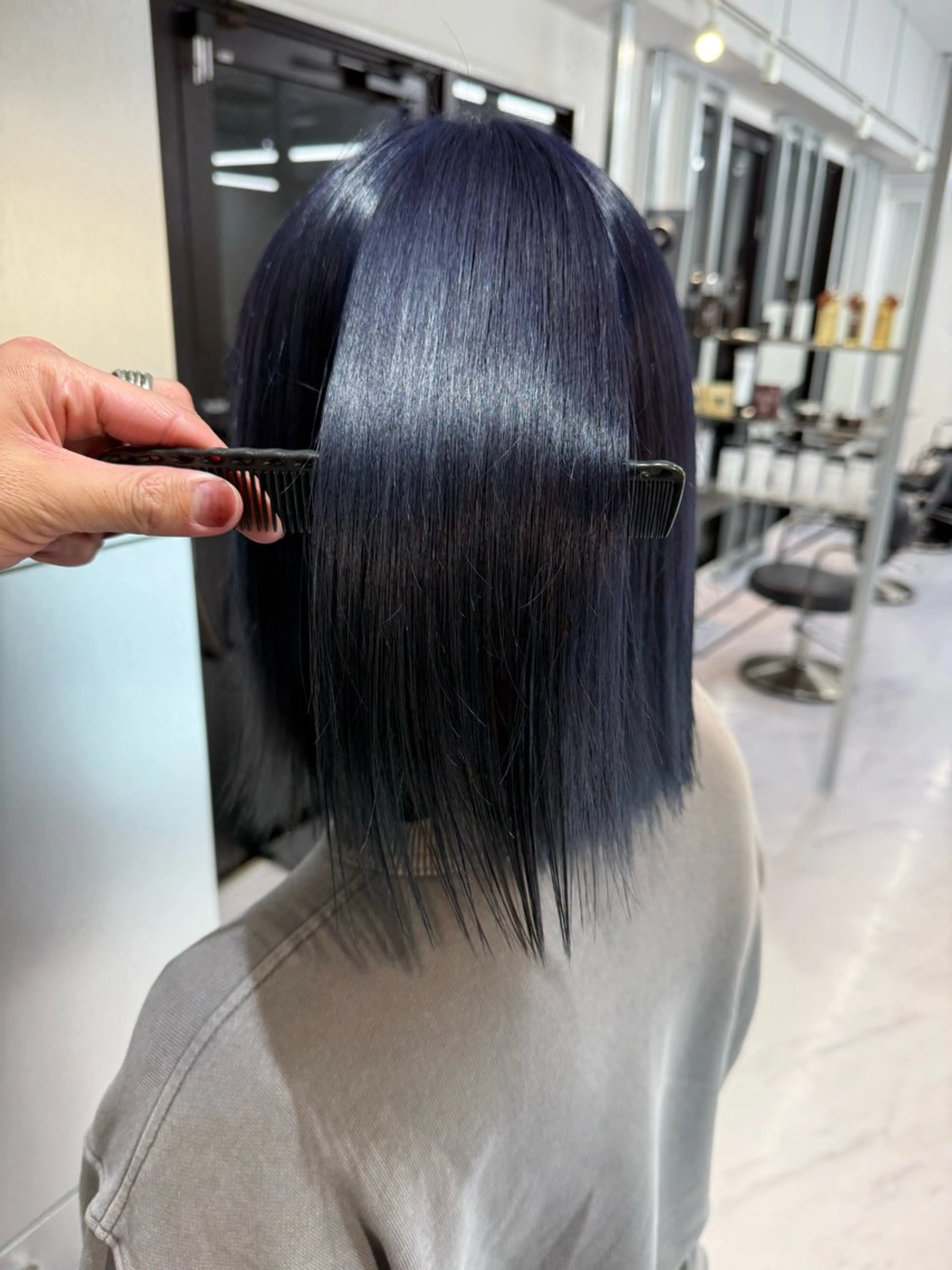 《🌟初回限定🌟🫧ワンカラーで透明感抜群🫧》🌟艶カラー＋トリートメント🌟の写真