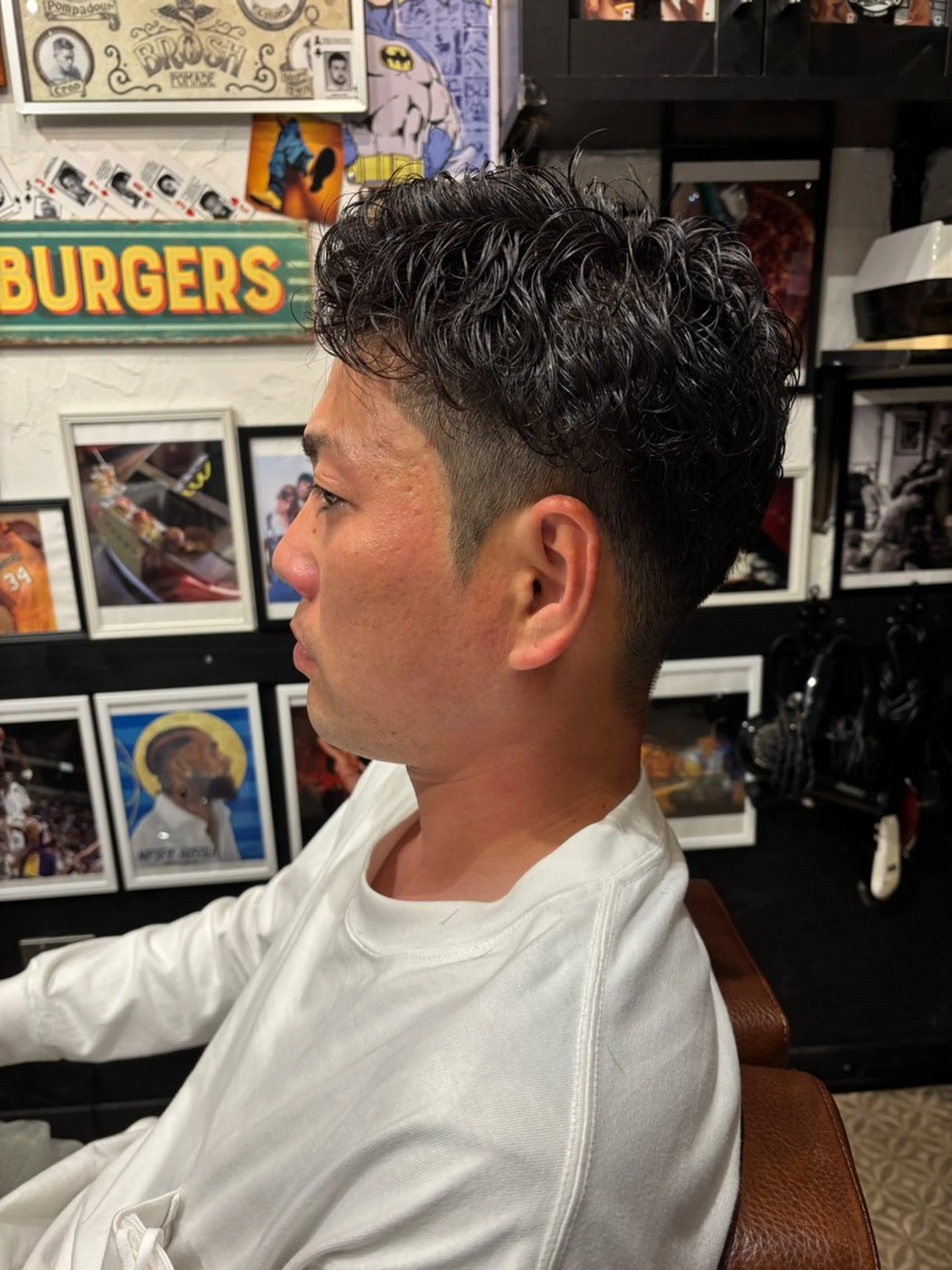 ショート パーマ メンズ CribHoodbarbershop所属・白井 昇太のヘアスタイル