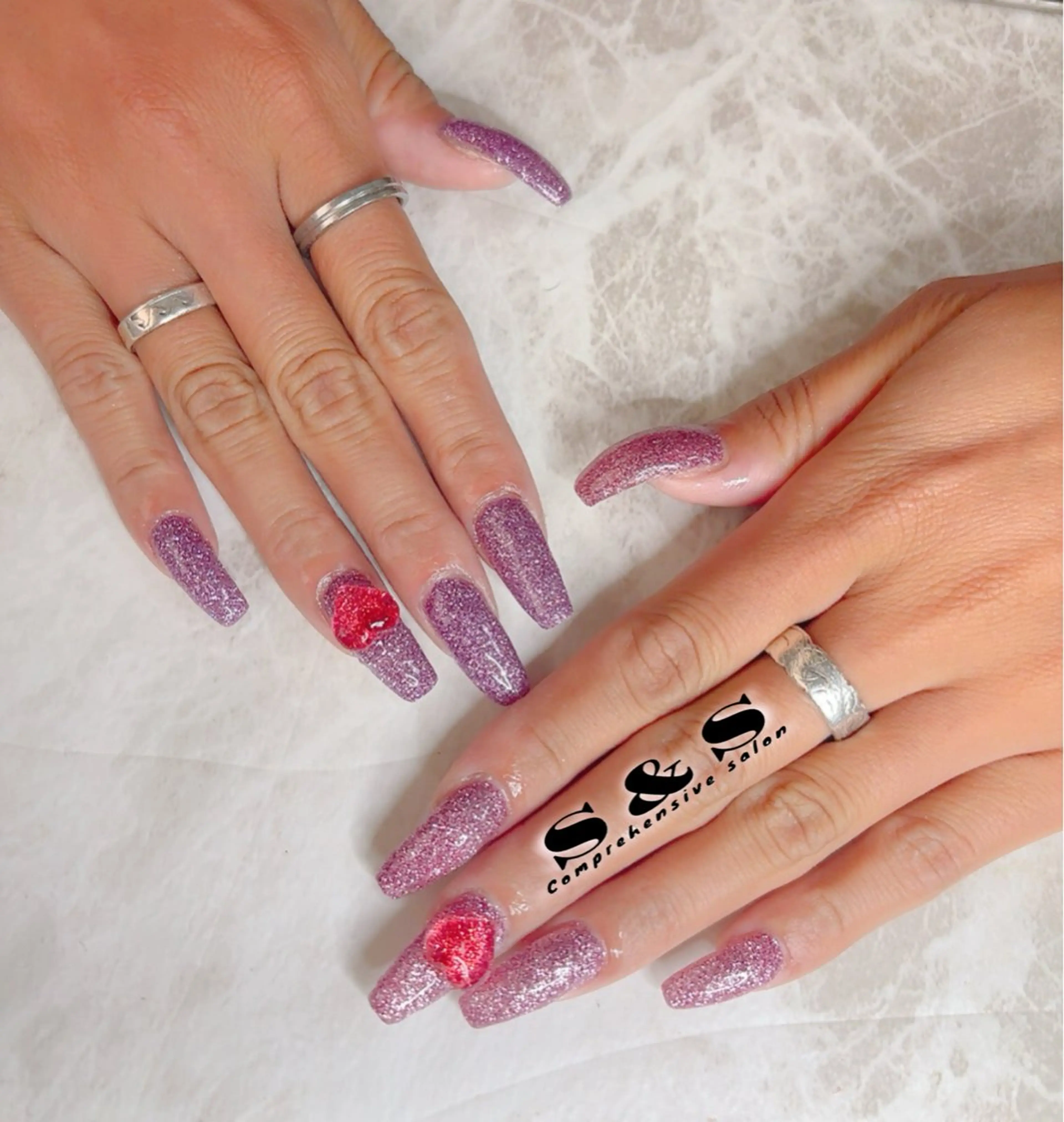 ネイル キラキラネイル ラメ(グリッター) S&S 村田小百合のネイルデザイン