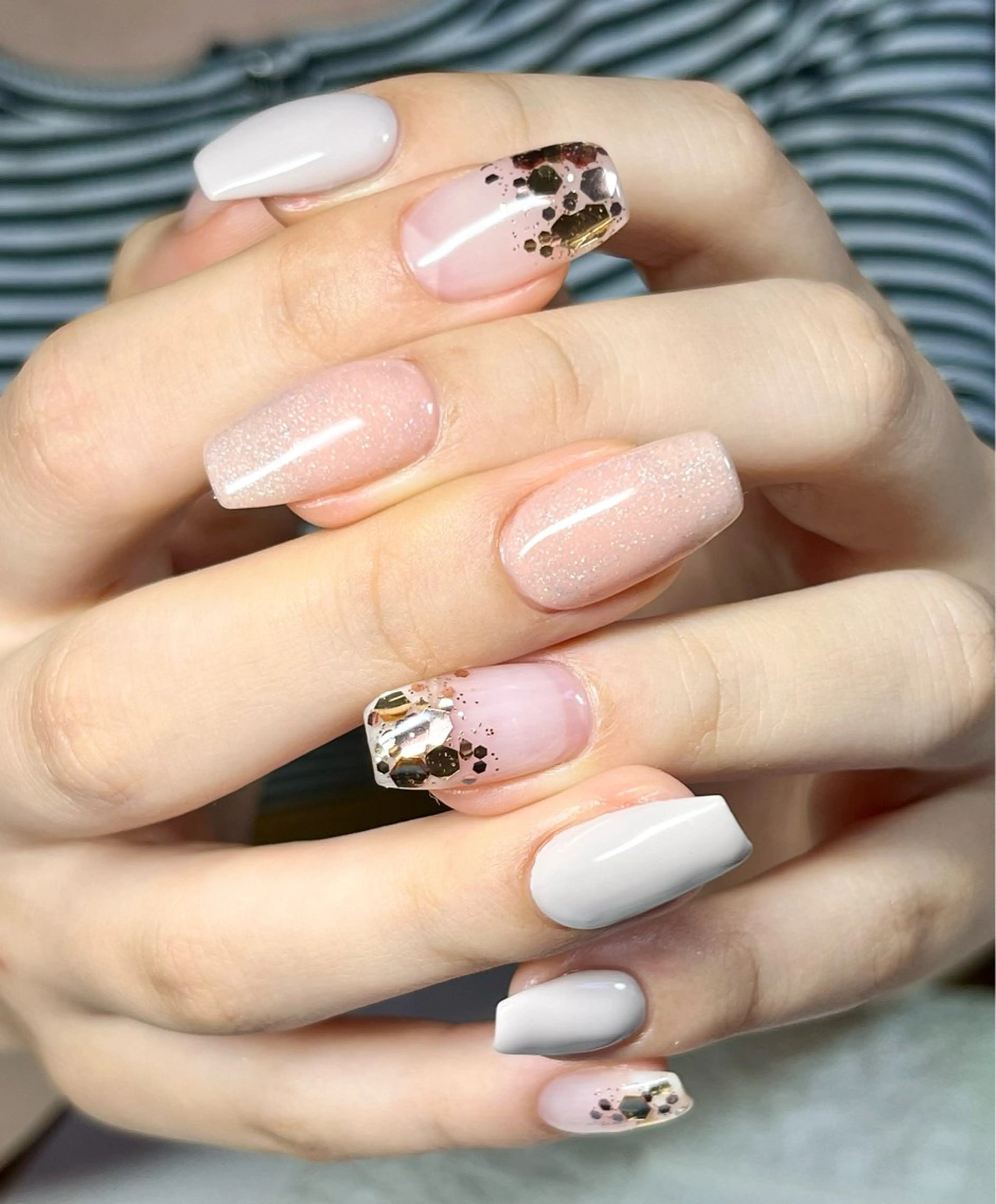 ネイル ブライダルネイル ハンドネイル まり りぃ〜んのネイルデザイン