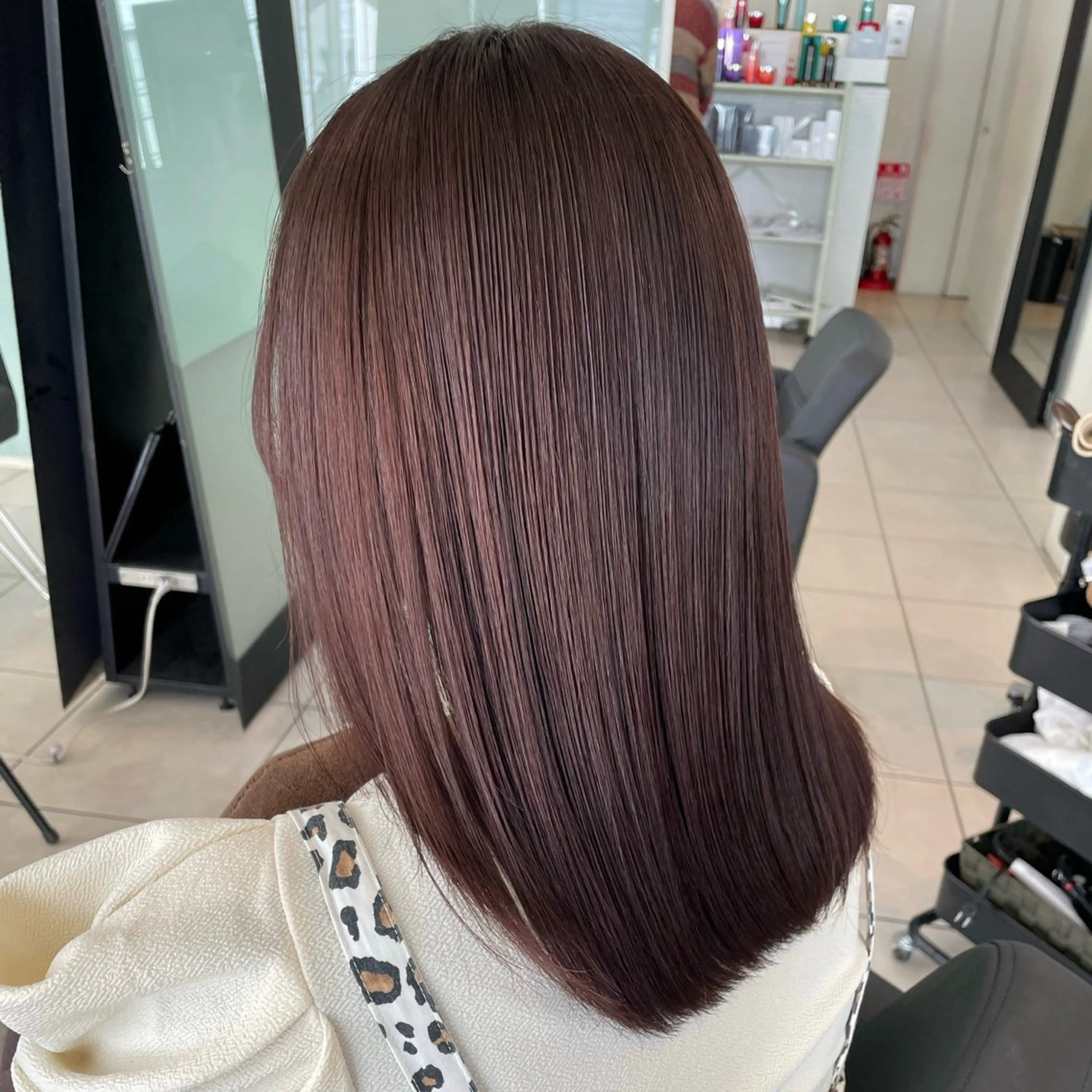 セミロング カラー ブラウンカラー ヘアカラー モデル募集🤍 mionのヘアスタイル