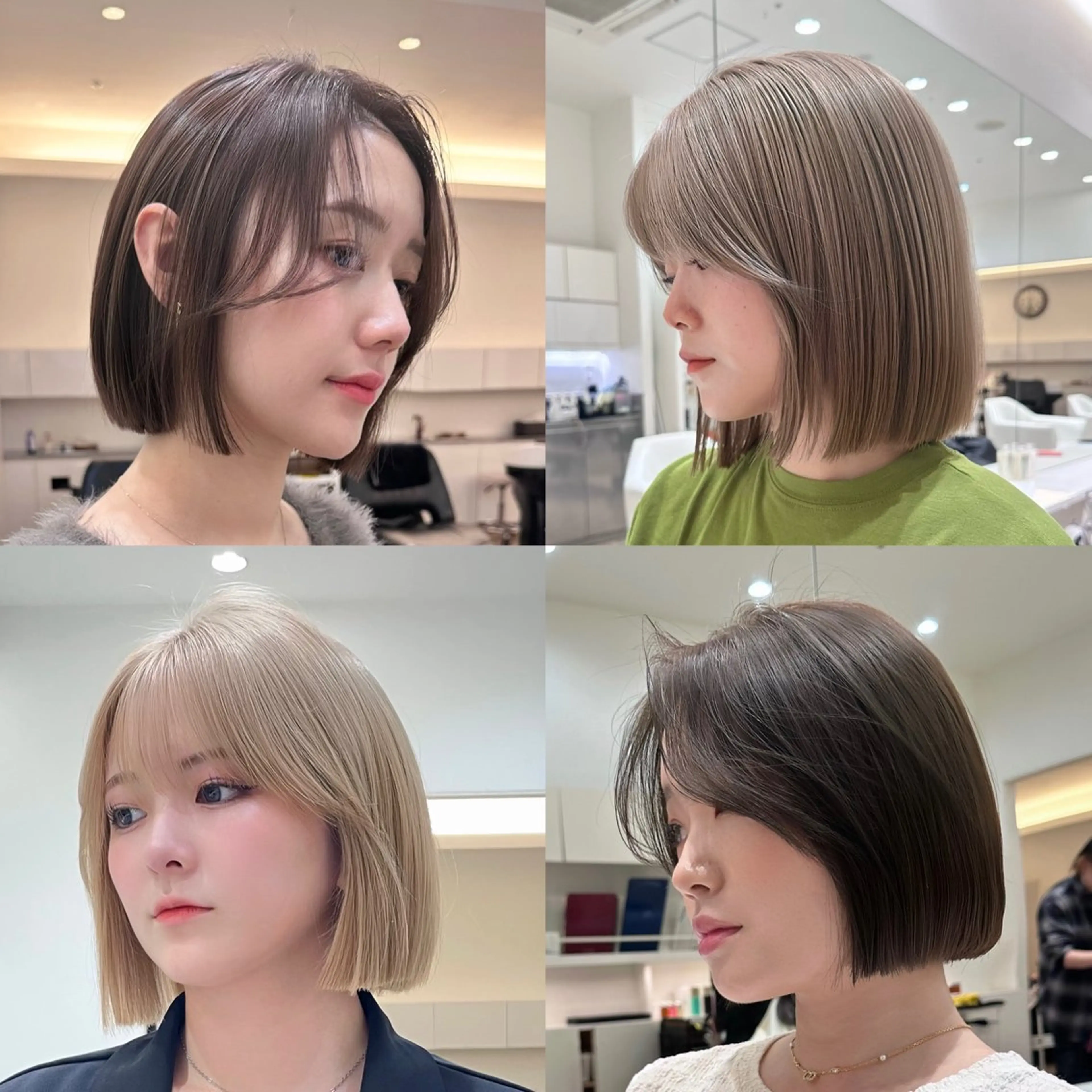 ショート カラー ヘアアレンジ ベージュカラー ブリーチ グレージュ ハイライトカラー ボブ カット ヘアカラー 🌿レイヤー/ブリー チ/🌿‬JINのヘアスタイル