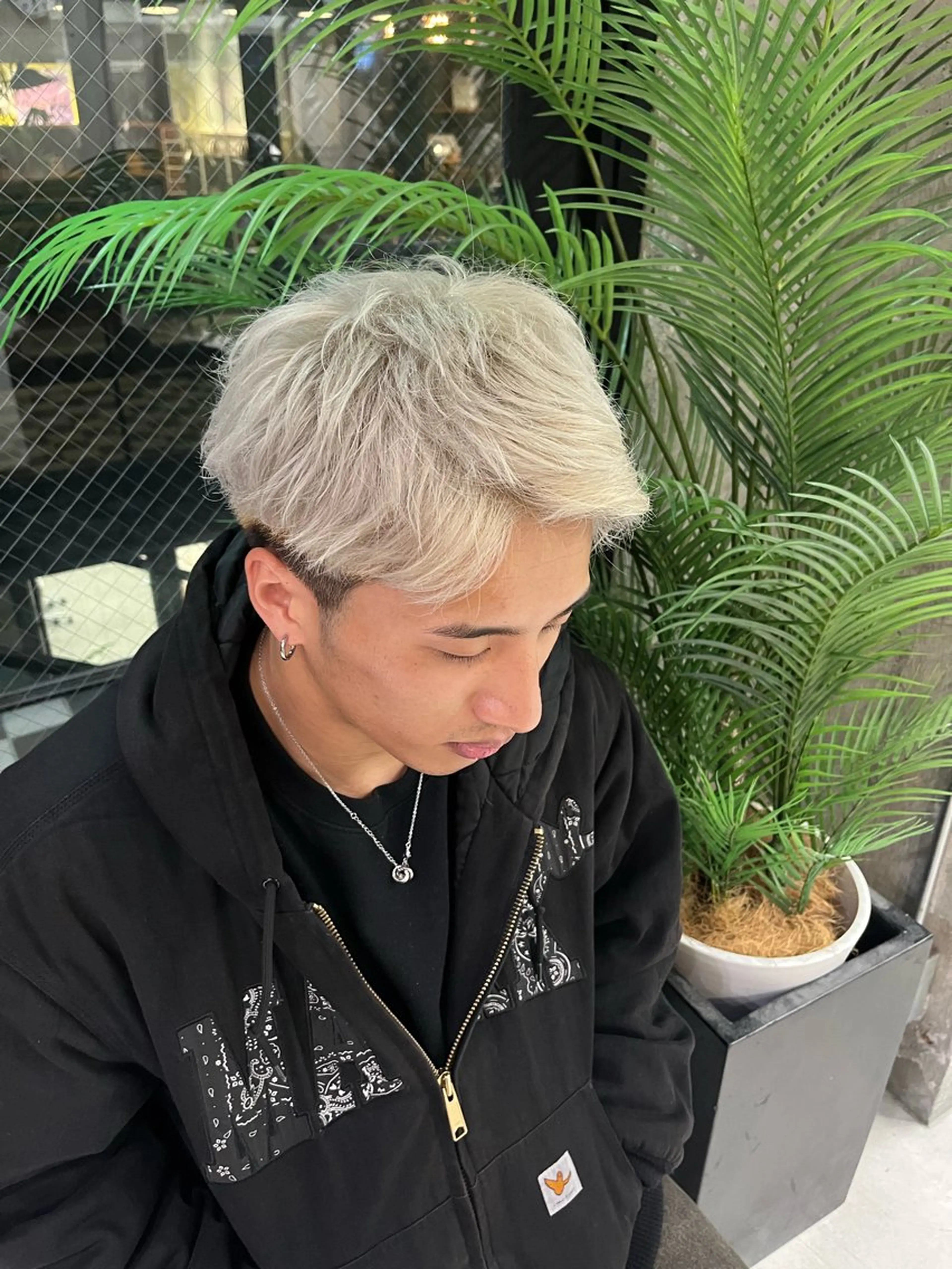 メンズ ヘアカラー 🌊ハイライト Rizu🌊のヘアスタイル