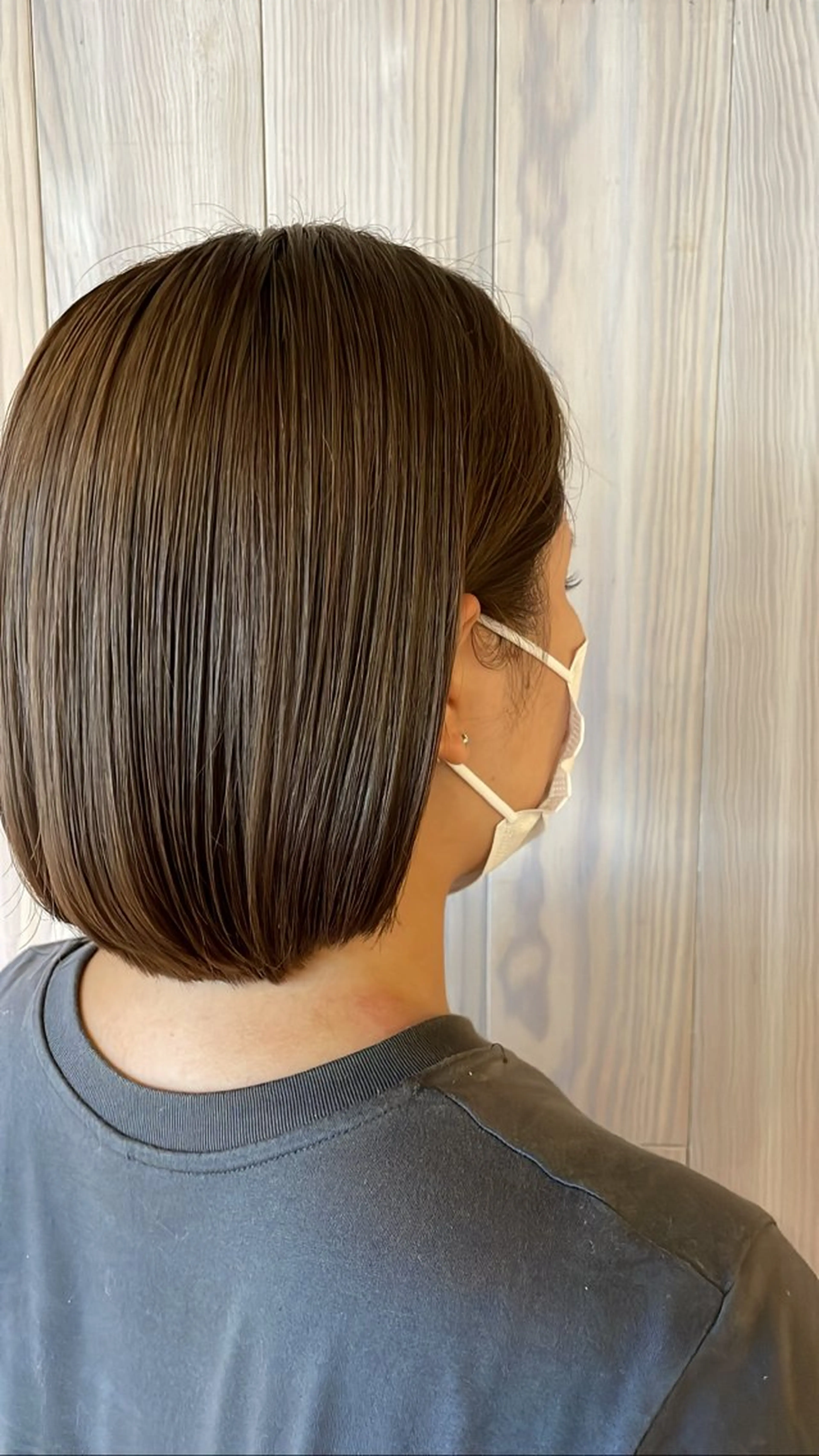 ショート 切りっぱなしボブ ボブ カット ヘアカラー パーマ トリートメント OXCREATION /ユウキのヘアスタイル