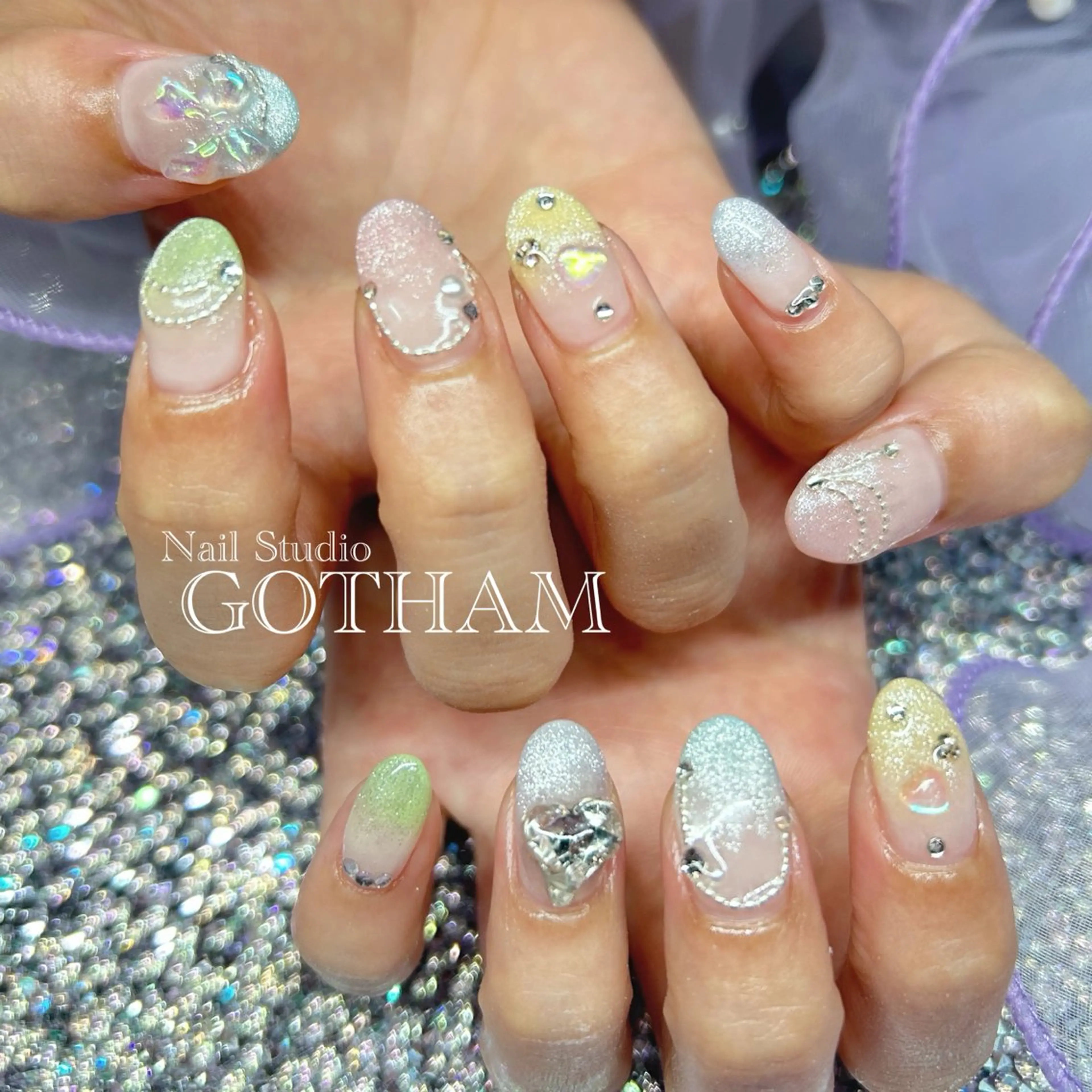 ネイル ハンドネイル Nail Studio GOTHAM所属・高円寺駅からすぐ🌈 ネイルGOTHAMのネイルデザイン