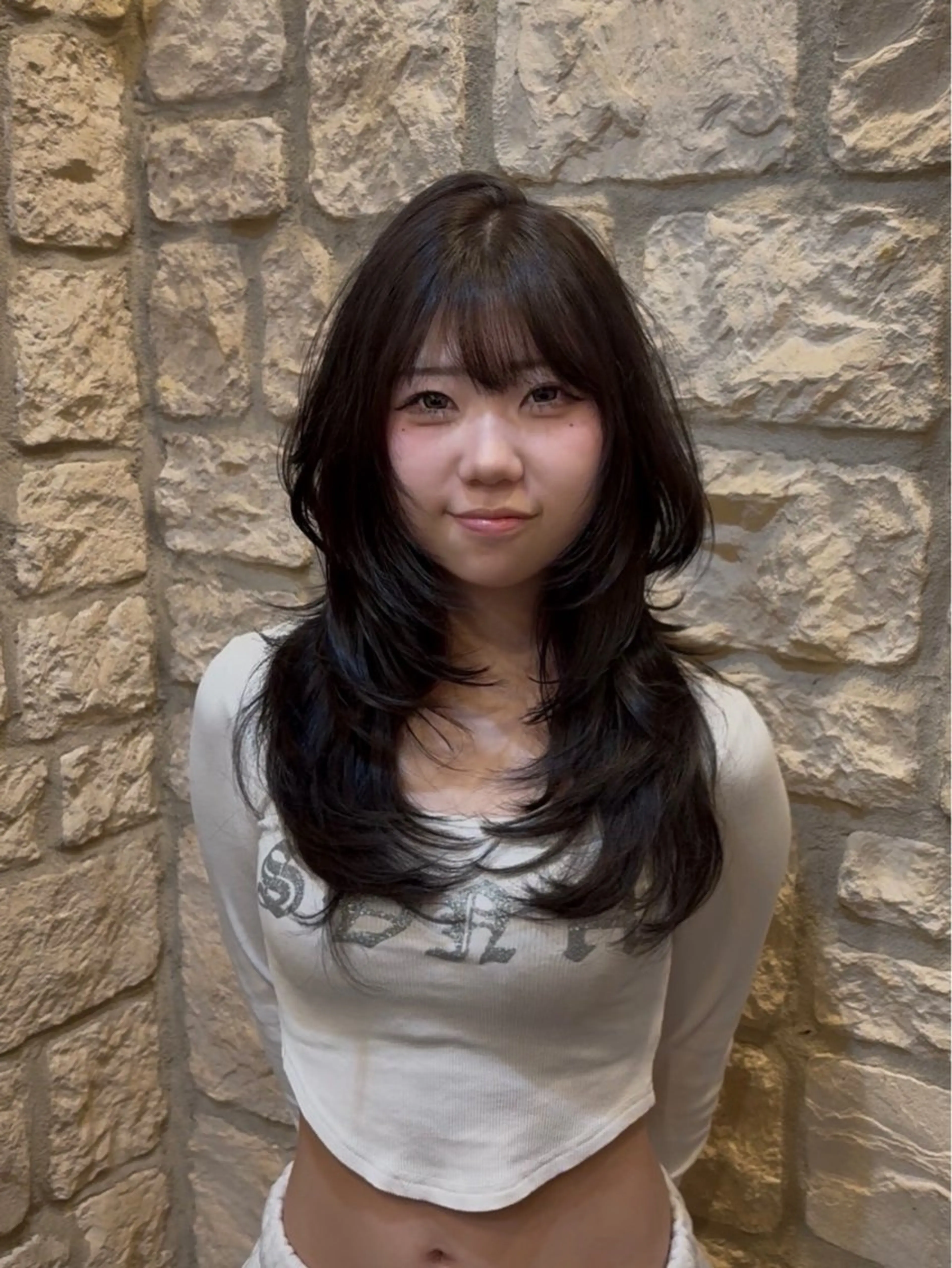 ロング カラー 町田/レイヤーカット ハッシュカット/八木のヘアスタイル